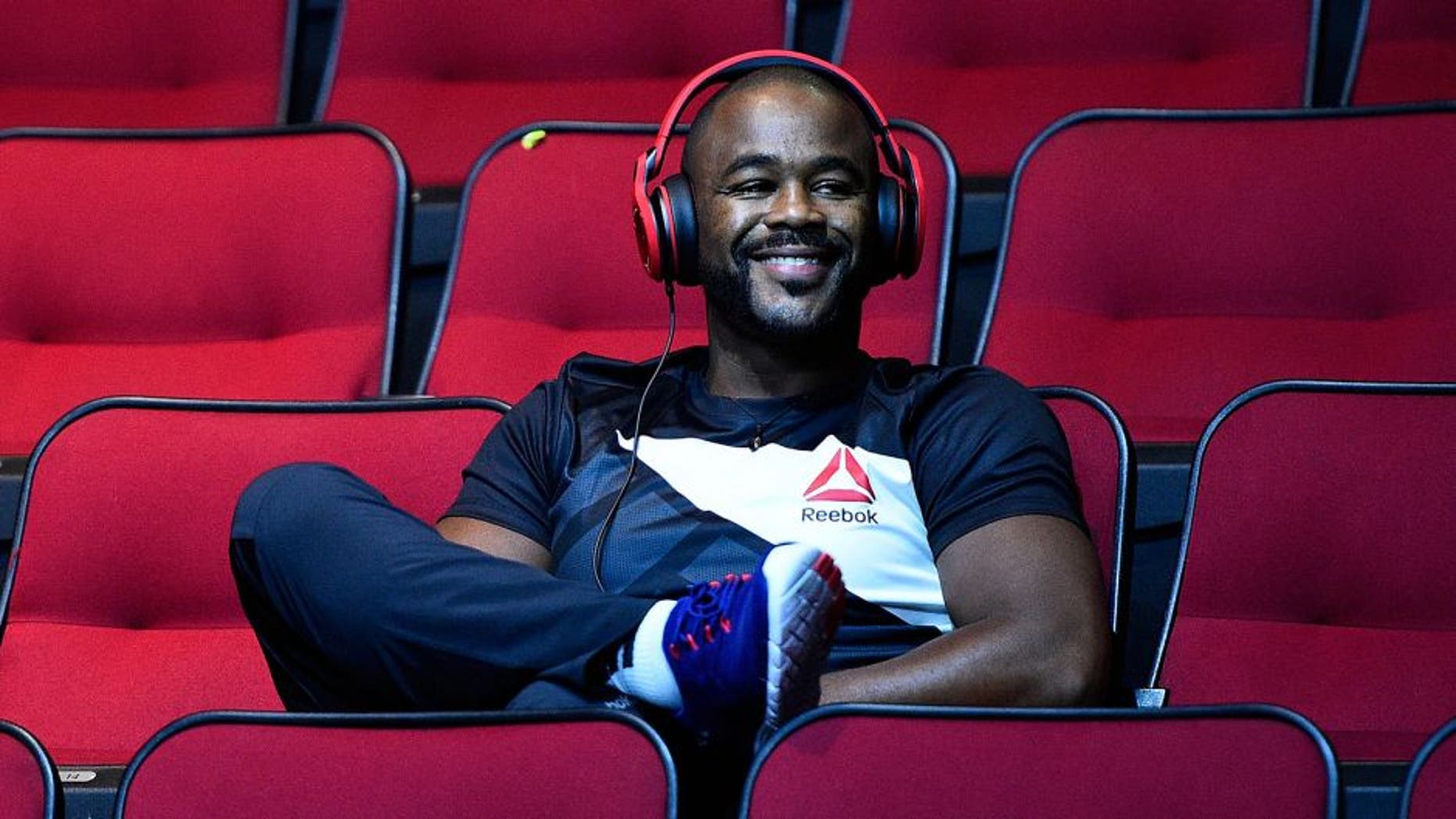 HOUSTON, TX - OCTOBER 02: Rashad Evans waits backstage during the UFC 192 weigh-in at the Toyota Center on October 2, 2015 in Houston, Texas. (Photo by Jeff Bottari/Zuffa LLC/Zuffa LLC via Getty Images)