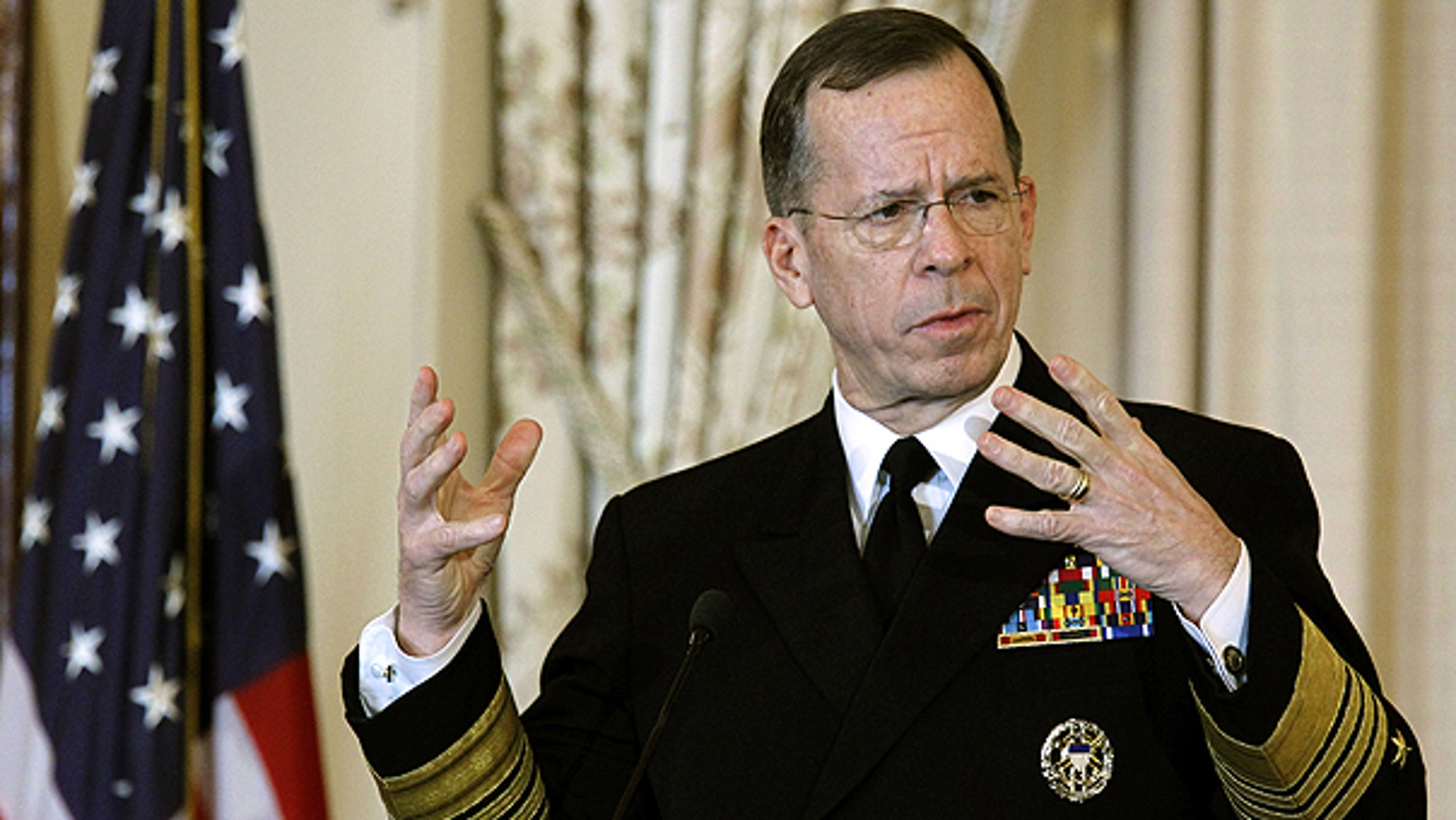 Feb. 2: Joint Chiefs Chairman Adm. Mike Mullen speaks during a luncheon of the Global Chiefs of Mission Conference, where all U.S. ambassadors from around the ground gather simultaneously at the State Department in Washington.