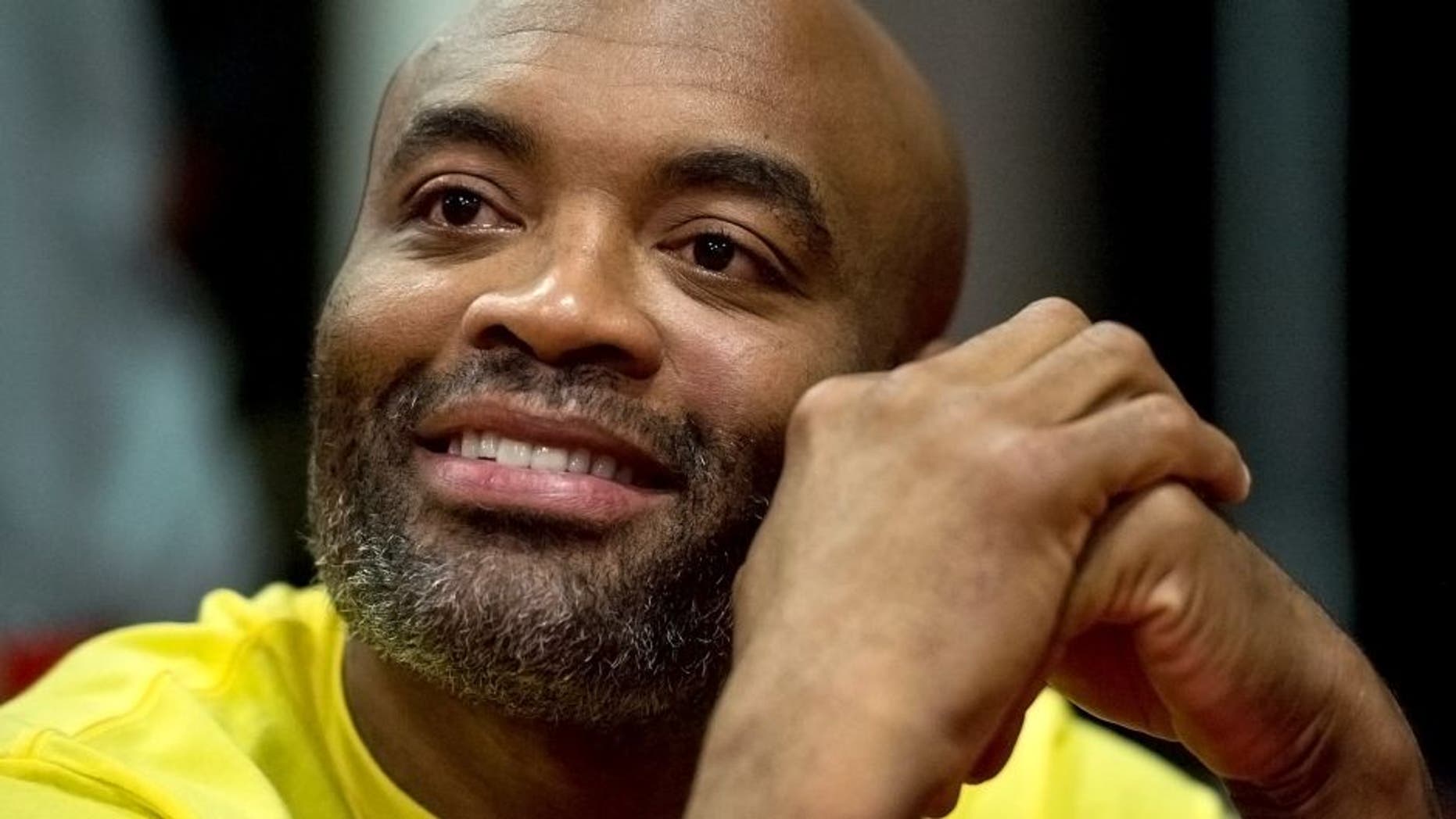 TORRANCE, CA - FEBRUARY 11: Anderson Silva holds an open training session for fans and media at the UFC Gym on February 11, 2016 in Torrance, California. (Photo by Brandon Magnus/Zuffa LLC/Zuffa LLC via Getty Images)