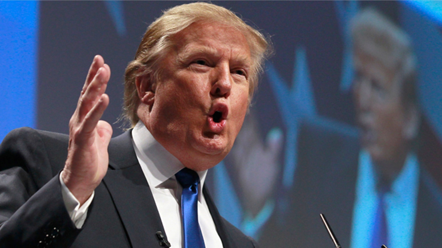 Feb. 10: Donald Trump addresses the Conservative Political Action Conference (CPAC) in Washington.