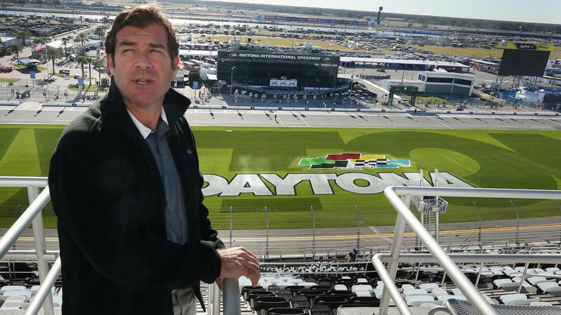 Joie Chitwood III, President of Daytona International Speedway Motorsports Stadium, gives an exclusive tour of the impressive new stadium facilities on Friday, Feb. 12, 2016 in Daytona Beach, Fla. (Stephen M. Dowell/Orlando Sentinel/TNS via Getty Images)