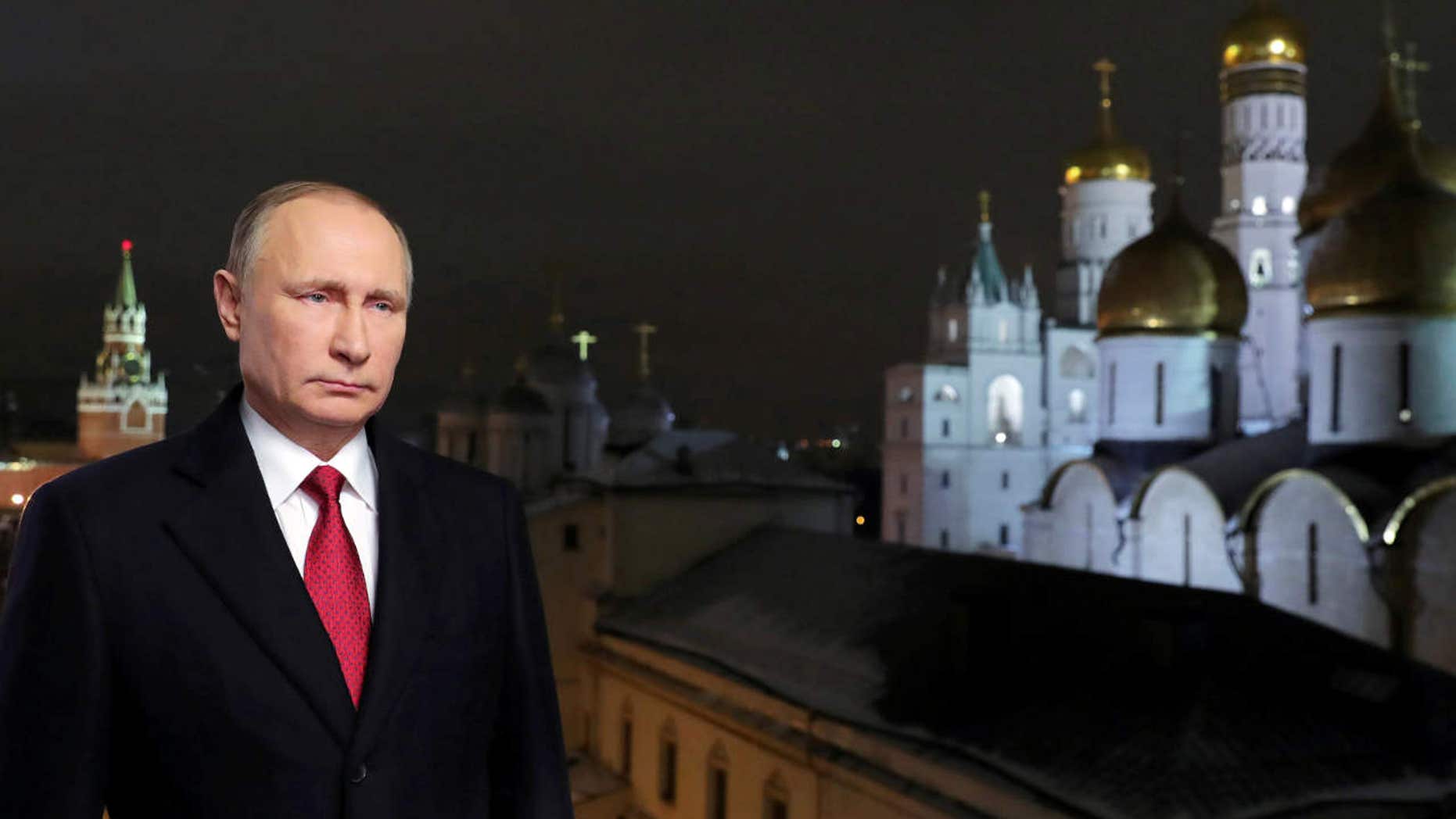 Dec. 31, 2016: FILE PHOTO: Russia's President Putin makes his annual New Year address to the nation in Moscow.