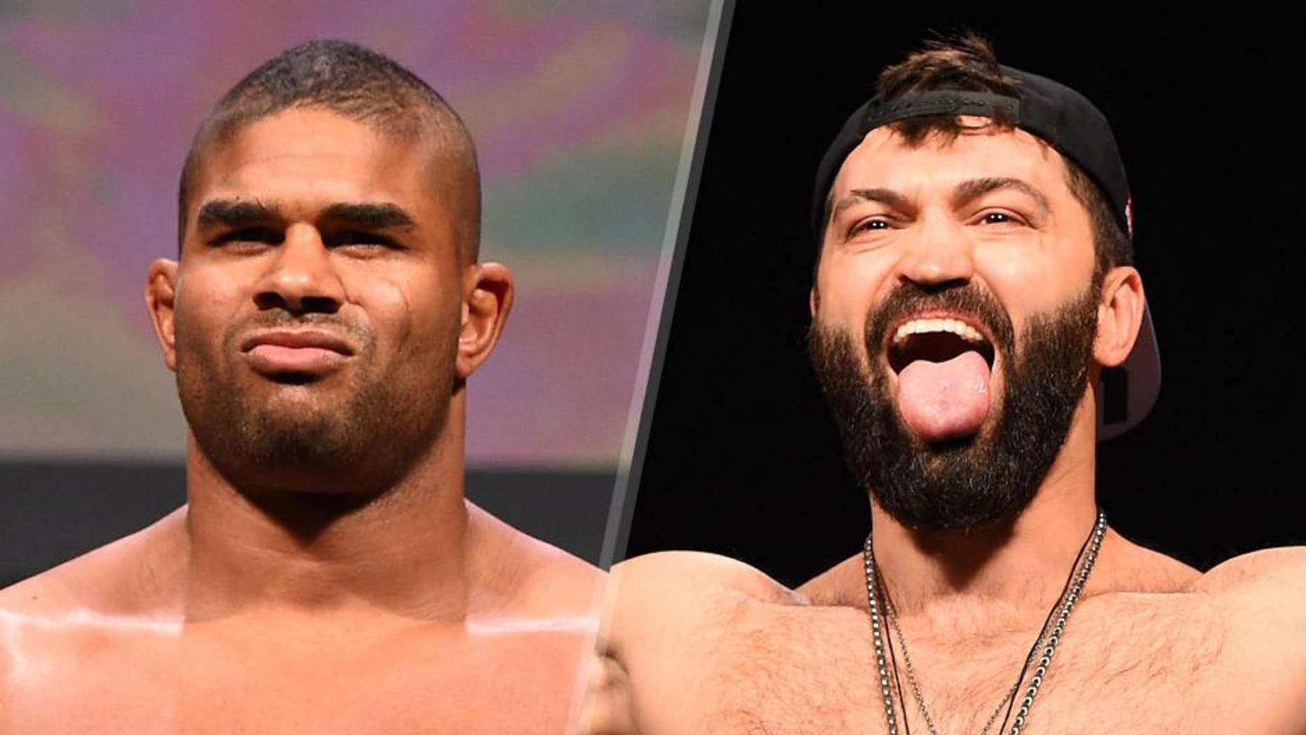 ORLANDO, FL - DECEMBER 18: Alistair Overeem of the Netherlands weighs in during the UFC weigh-in at the Orange County Convention Center on December 18, 2015 in Orlando, Florida. (Photo by Josh Hedges/Zuffa LLC/Zuffa LLC via Getty Images) LAS VEGAS, NV - JANUARY 01: Andrei Arlovski of Belarus weighs in during the UFC 195 weigh-in at the MGM Grand Conference Center on January 1, 2016 in Las Vegas, Nevada. (Photo by Josh Hedges/Zuffa LLC/Zuffa LLC via Getty Images)