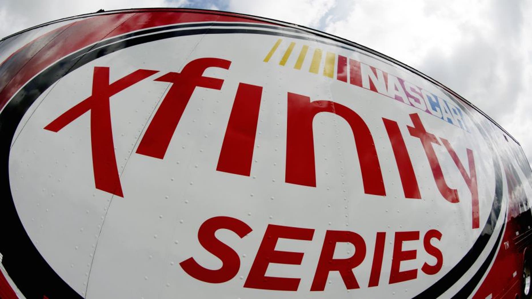 NEWTON, IA - MAY 16: A view of the Xfinity Series hauler in the garage area during practice for the NASCAR Xfinity Series 3M 250 at Iowa Speedway on May 16, 2015 in Newton, Iowa. (Photo by Todd Warshaw/NASCAR via Getty Images)