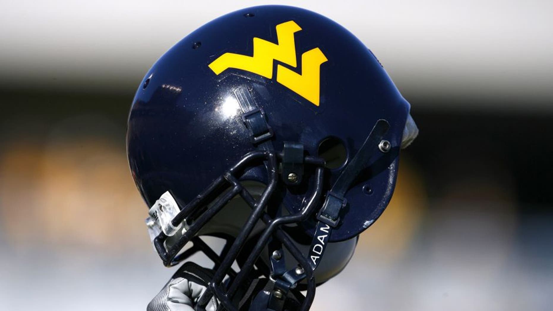 MORGANTOWN, WV - NOVEMBER 25: West Virginia Mountaineers helmet during a game against the South Florida Bulls at Milan Puskar Stadium on November 25, 2006 in Morgantown, West Virginia. The Bulls defeated the Mountaineers 24-19. (Photo by Joe Robbins/Getty Images)