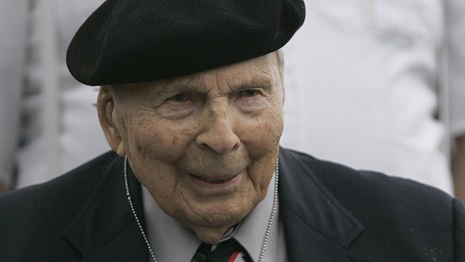 In a May 26, 2008, file photo, Frank Buckles attends Memorial Day ceremony at the National World War I Museum in Kansas City, Mo.
