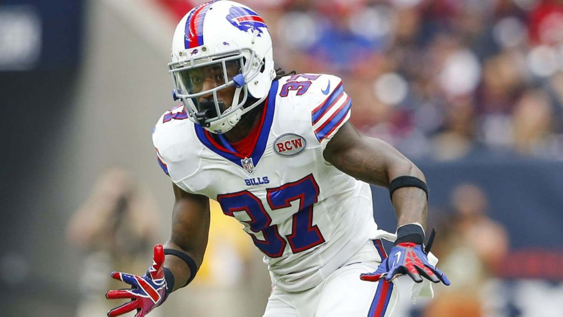 Sep 28, 2014; Houston, TX, USA; Buffalo Bills defensive back Nickell Robey (37) during the game against the Houston Texans at NRG Stadium. Mandatory Credit: Kevin Jairaj-USA TODAY Sports