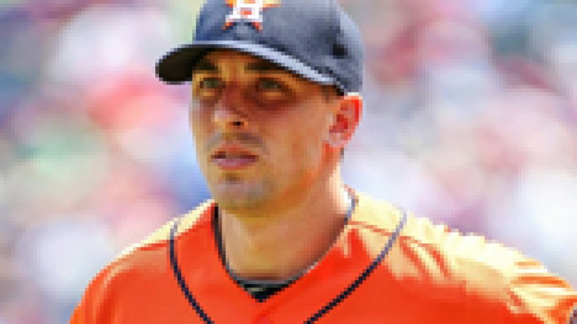 Jul 7, 2013; Arlington, TX, USA; Houston Astros catcher Jason Castro (15) jogs off the field during the game against the Texas Rangers at Rangers Ballpark in Arlington. Texas won 5-4. Mandatory Credit: Kevin Jairaj-USA TODAY Sports