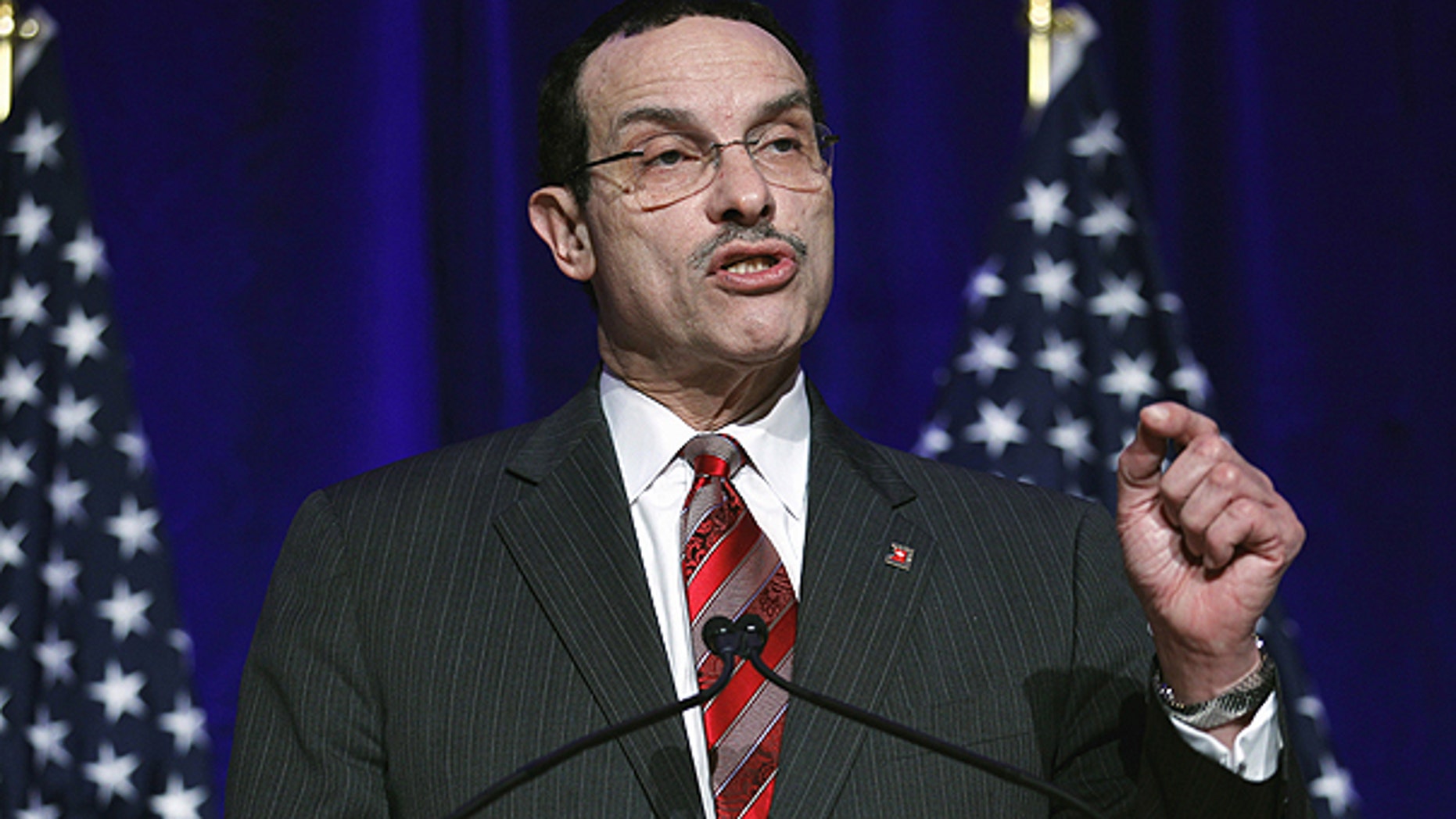 Feb. 26: Washington Mayor Vincent Gray addresses the Democratic National Committee winter meeting in Washington.