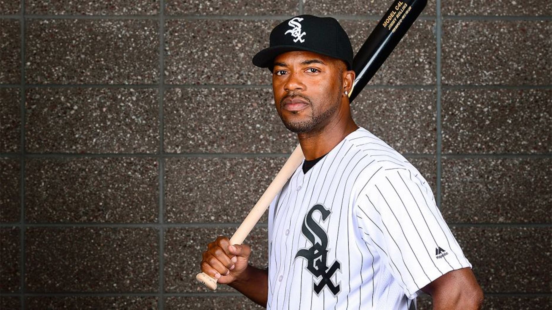GLENDALE, AZ - FEBRUARY 27: Infielder Jimmy Rollins #7 of the Chicago White Sox poses for a portrait during spring training photo day at Camelback Ranch on February 27, 2016 in Glendale, Arizona. (Photo by Jennifer Stewart/Getty Images)