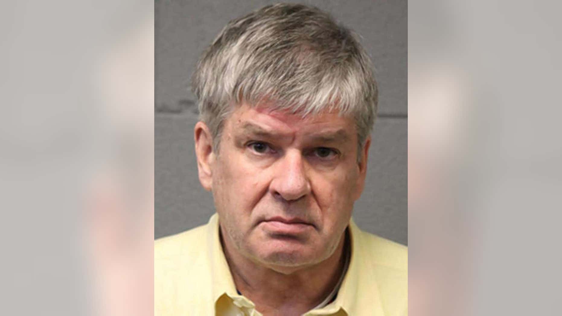 Photo shows Dennis Nicholl, who was arrested for using a cellphone jammer on Chicago's Red Line
