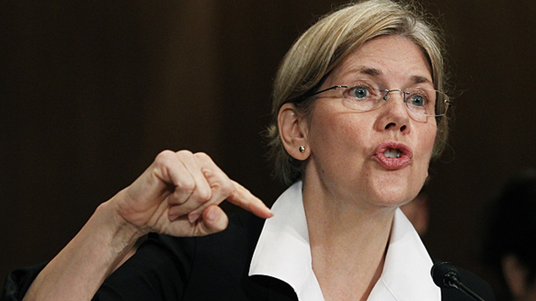 FILE: Republicans have said they want to prevent President Obama from recess appointing Elizabeth Warren, seen here at a Senate Finance Committee hearing in July 2010, to head the Consumer Financial Protection Bureau.