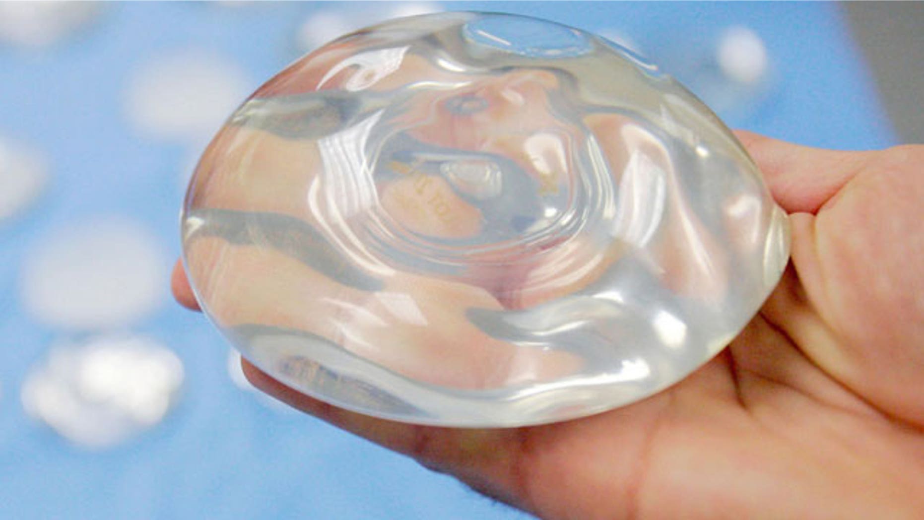 Silicone gel breast implant