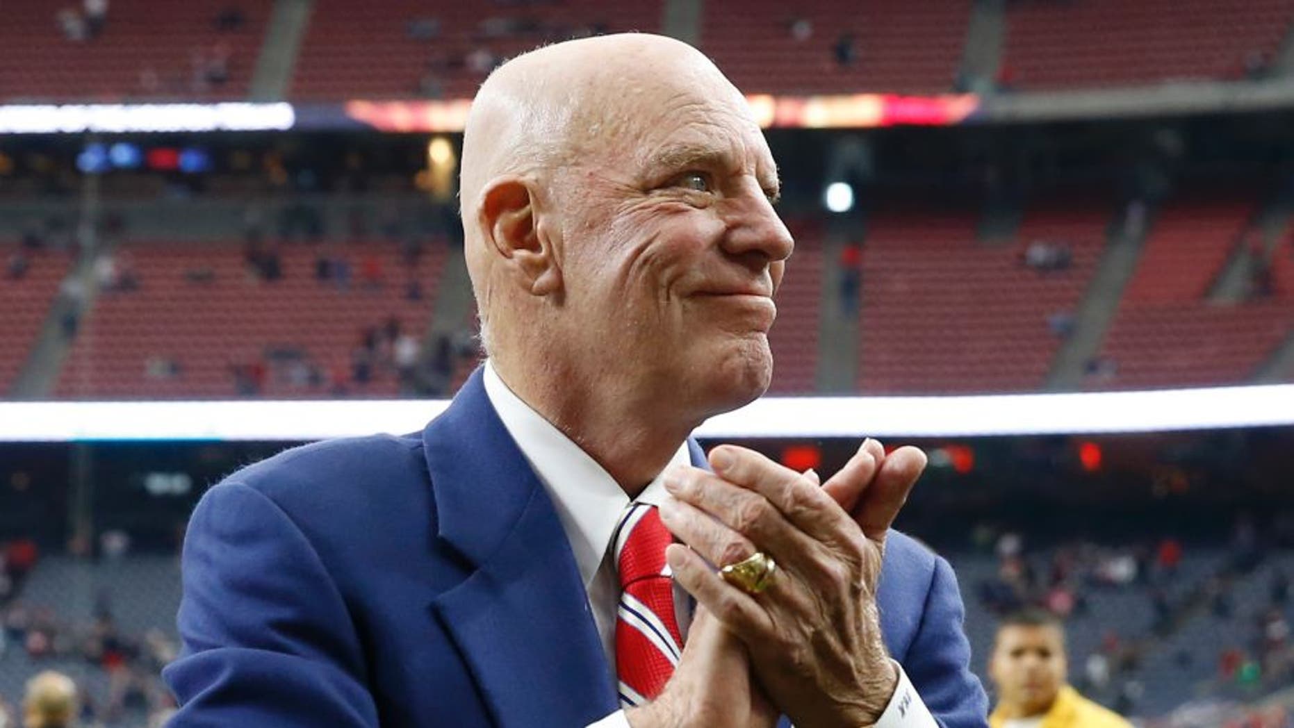 Dec 21, 2014; Houston, TX, USA; Houston Texans owner Bob McNair after the game against the Baltimore Ravens at NRG Stadium. Mandatory Credit: Kevin Jairaj-USA TODAY Sports