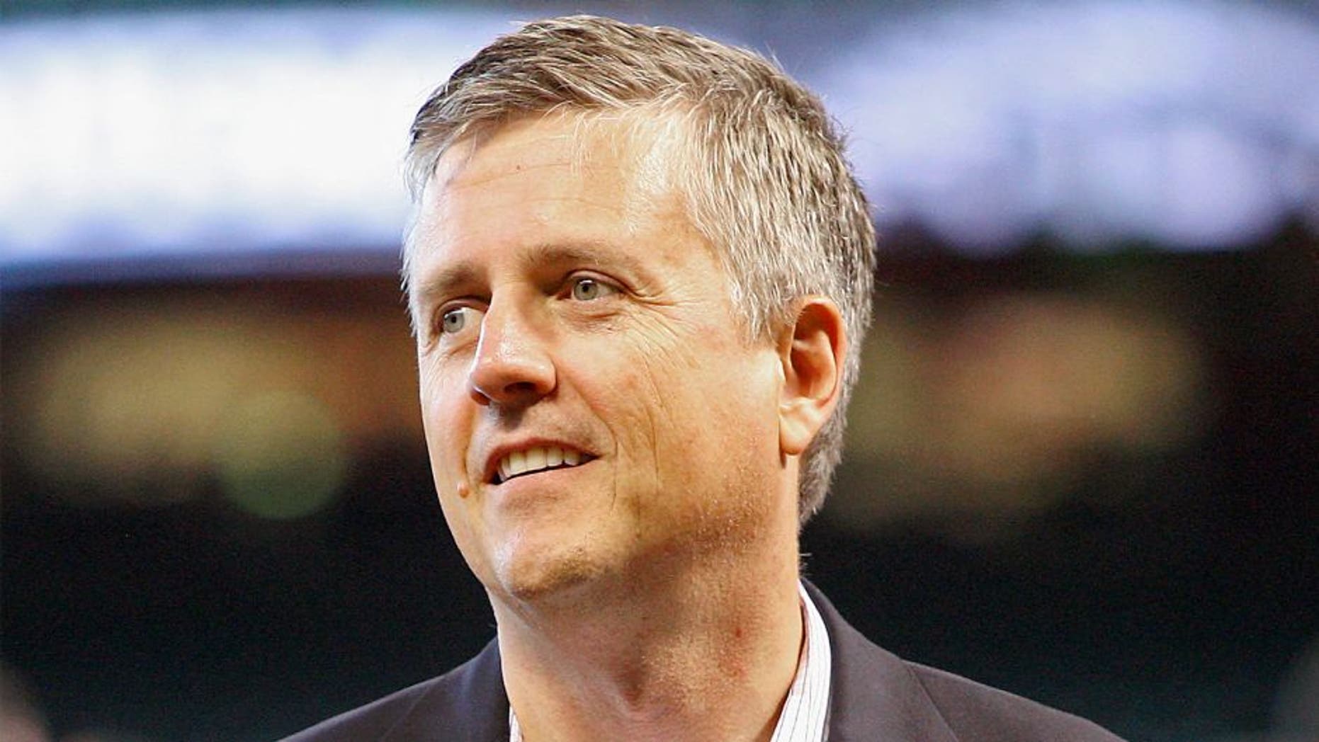 September 02, 2012; Houston, TX, USA; Houston Astros general manager Jeff Luhnow before a game against the Cincinnati Reds at Minute Maid Park. Mandatory Credit: Troy Taormina-USA TODAY Sports