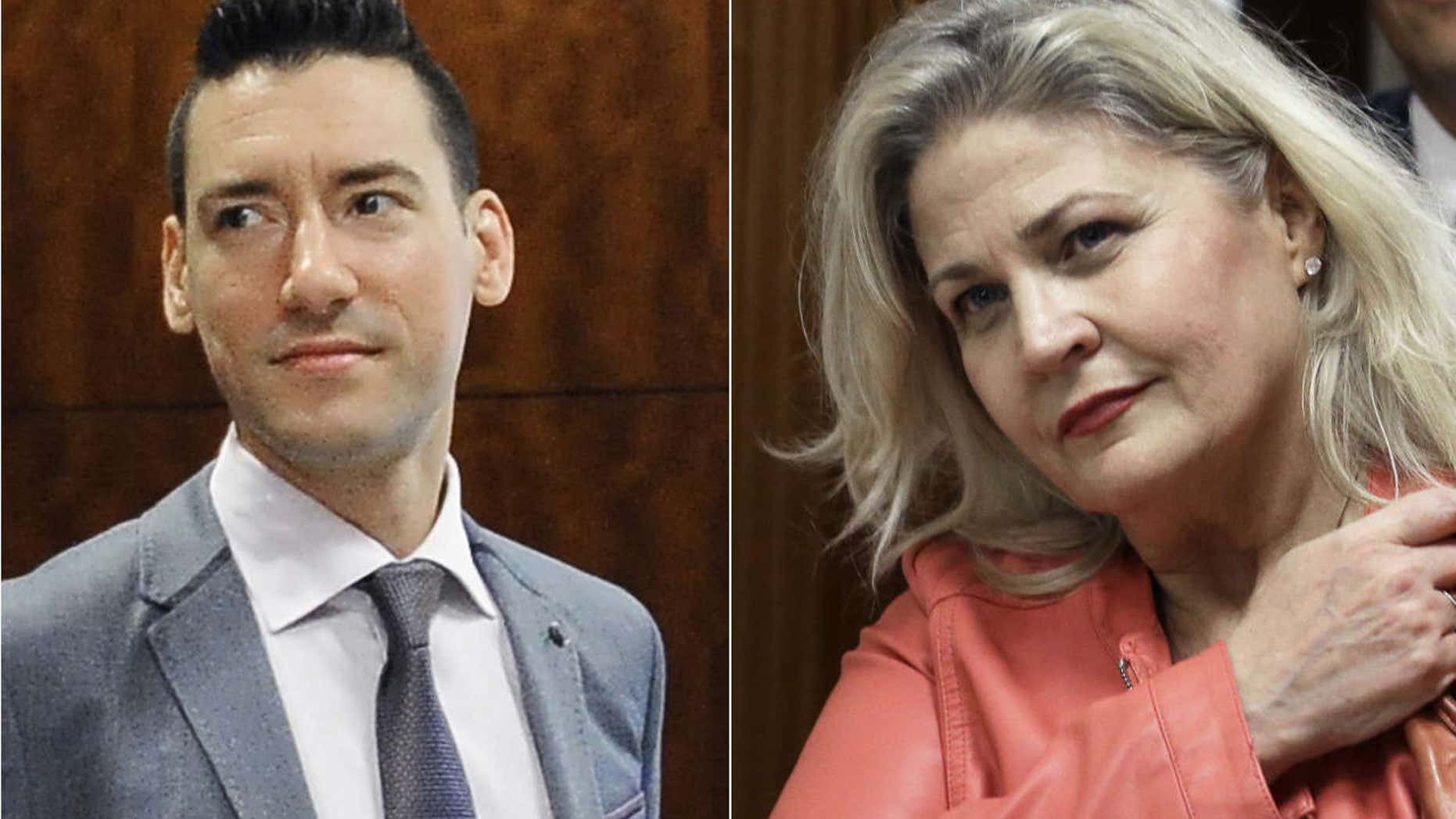 David Robert Daleiden, left, and Sandra Merritt.