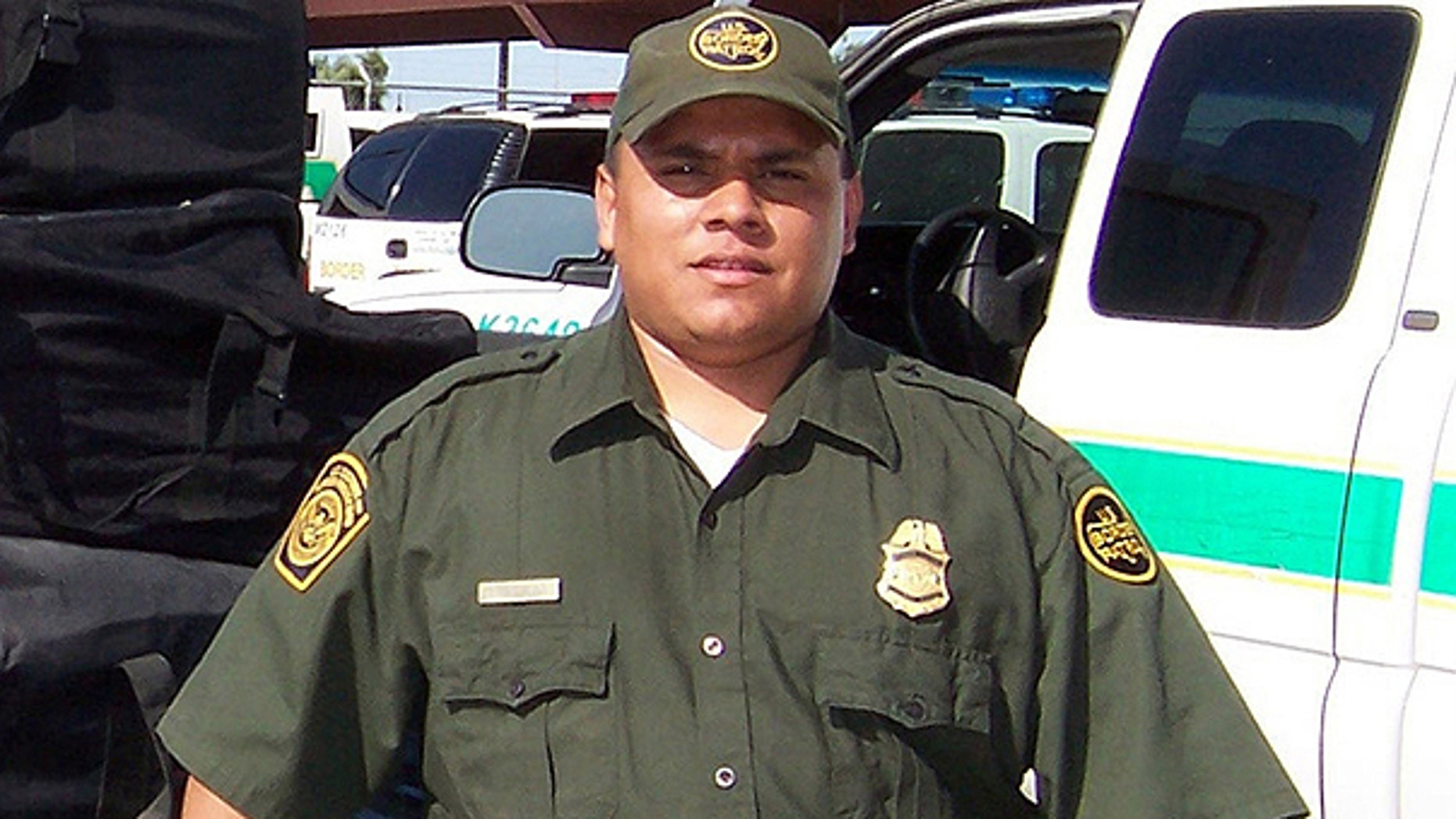 This undated file photo released by the U.S. Border Patrol on Jan. 24, 2008 shows agent Luis Aguilar. Aguilar, 32, was placing spike strips in the path of two vehicles believed to have illegally entered the United States from Mexico when one of the vehicles struck and killed him on Jan. 19, 2008.