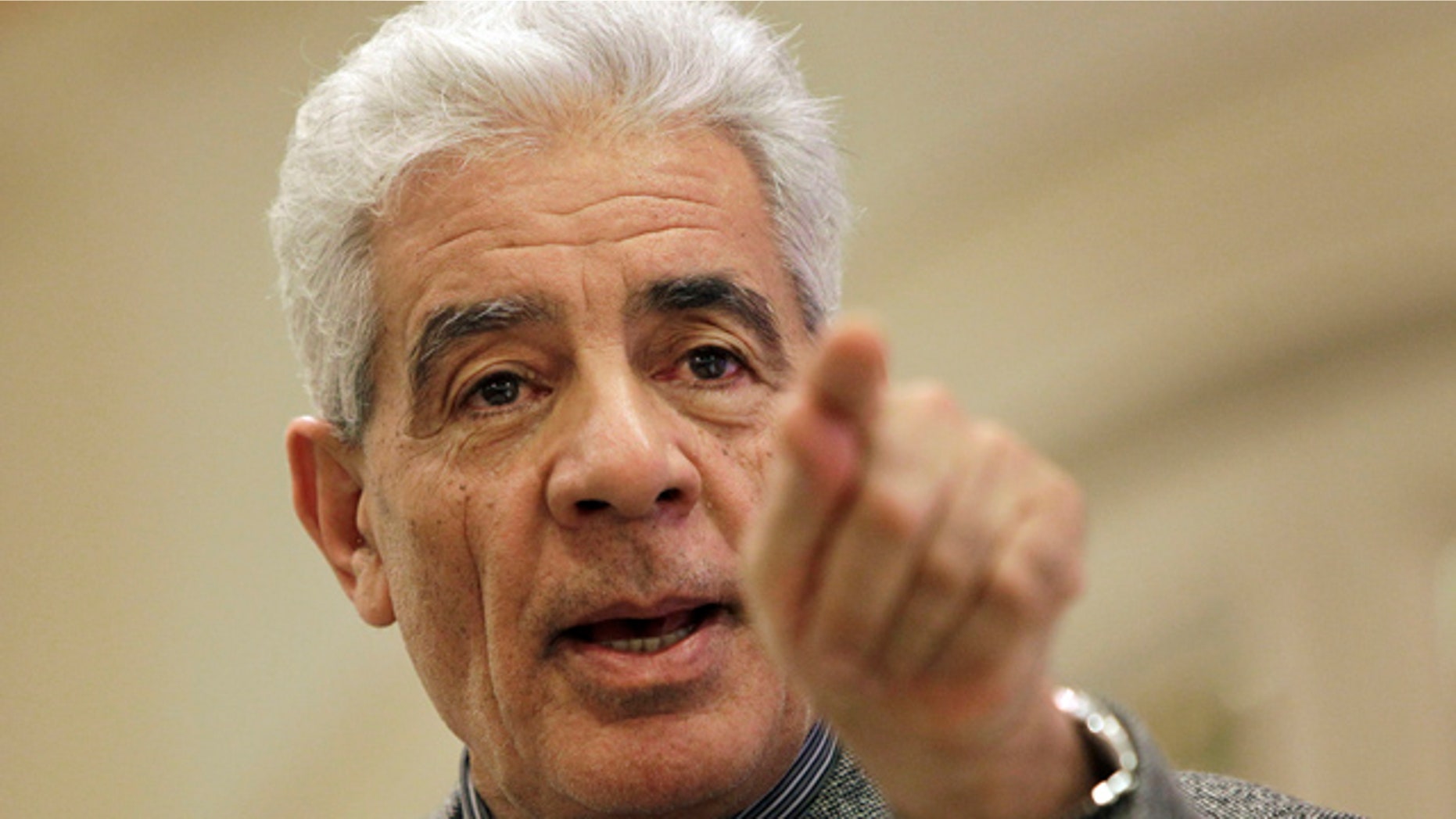 March 7: Libya's Foreign Minister Moussa Koussa speaks to the media at a hotel in Tripoli, Libya. (AP)