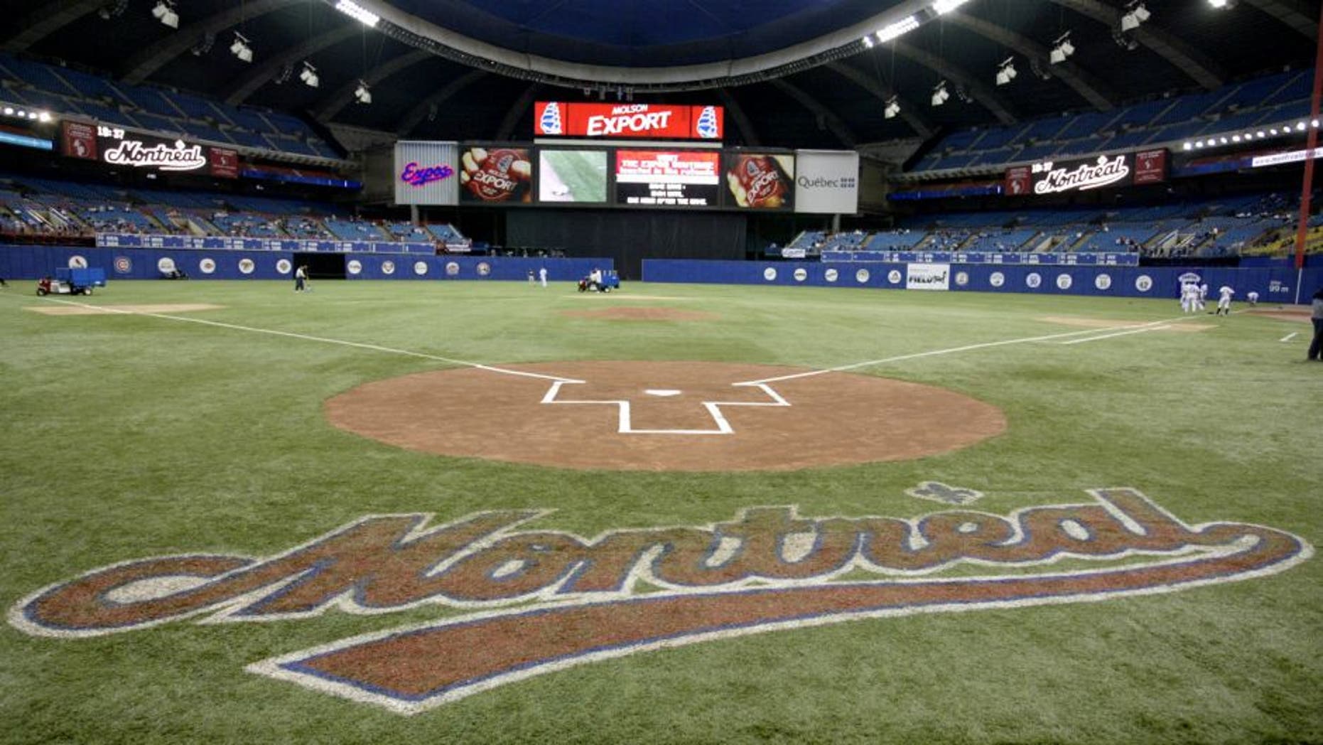 MONTREAL - SEPTEMBER 29: Olympic Stadium before the final Expos home game ever on September 29, 2004 in Montreal, Quebec, Canada. The Florida Marlins defeated the Expos 9-1. (Photo by David Boily/MLB Photos via Getty Images)