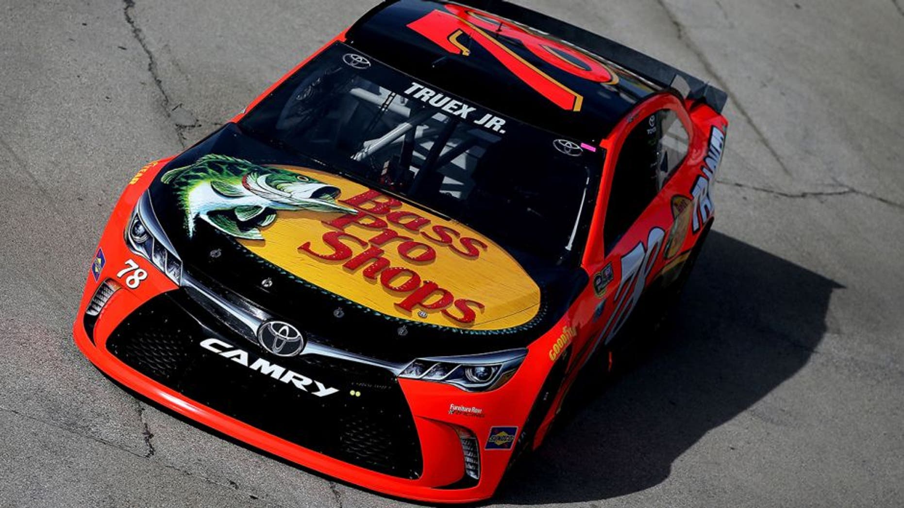 FORT WORTH, TEXAS - APRIL 07: Martin Truex Jr., driver of the #78 Bass Pro Shops/TRACKER Boats Toyota, practices for the NASCAR Sprint Cup Series Duck Commander 500 at Texas Motor Speedway on April 7, 2016 in Fort Worth, Texas. (Photo by Sean Gardner/Getty Images)