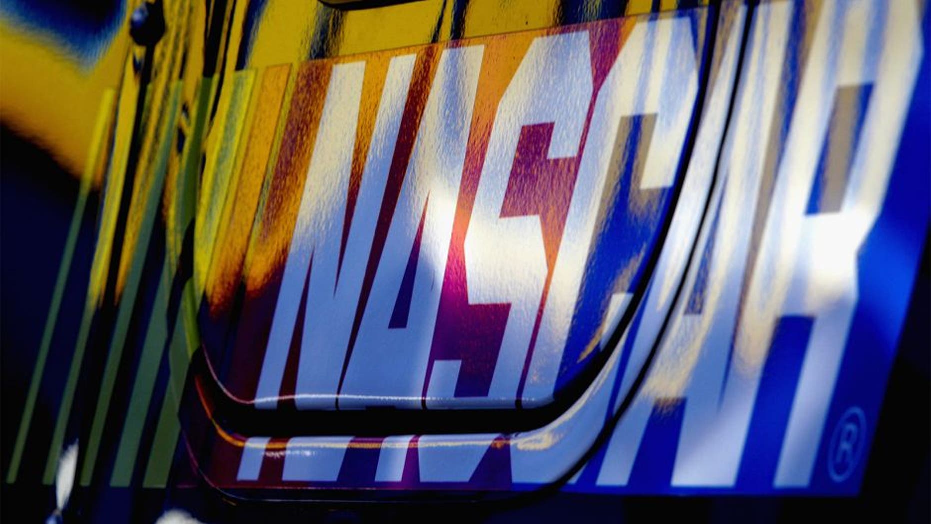 BRISTOL, TN - MARCH 15: View of the NASCAR logo during practice for the NASCAR Sprint Cup Series Food City 500 at Bristol Motor Speedway on March 15, 2014 in Bristol, Tennessee. (Photo by Jerry Markland/Getty Images)