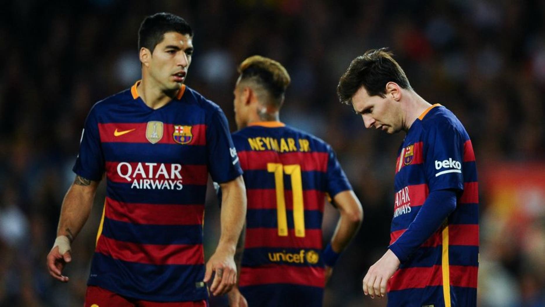 > at Camp Nou on April 17, 2016 in Barcelona, Spain.