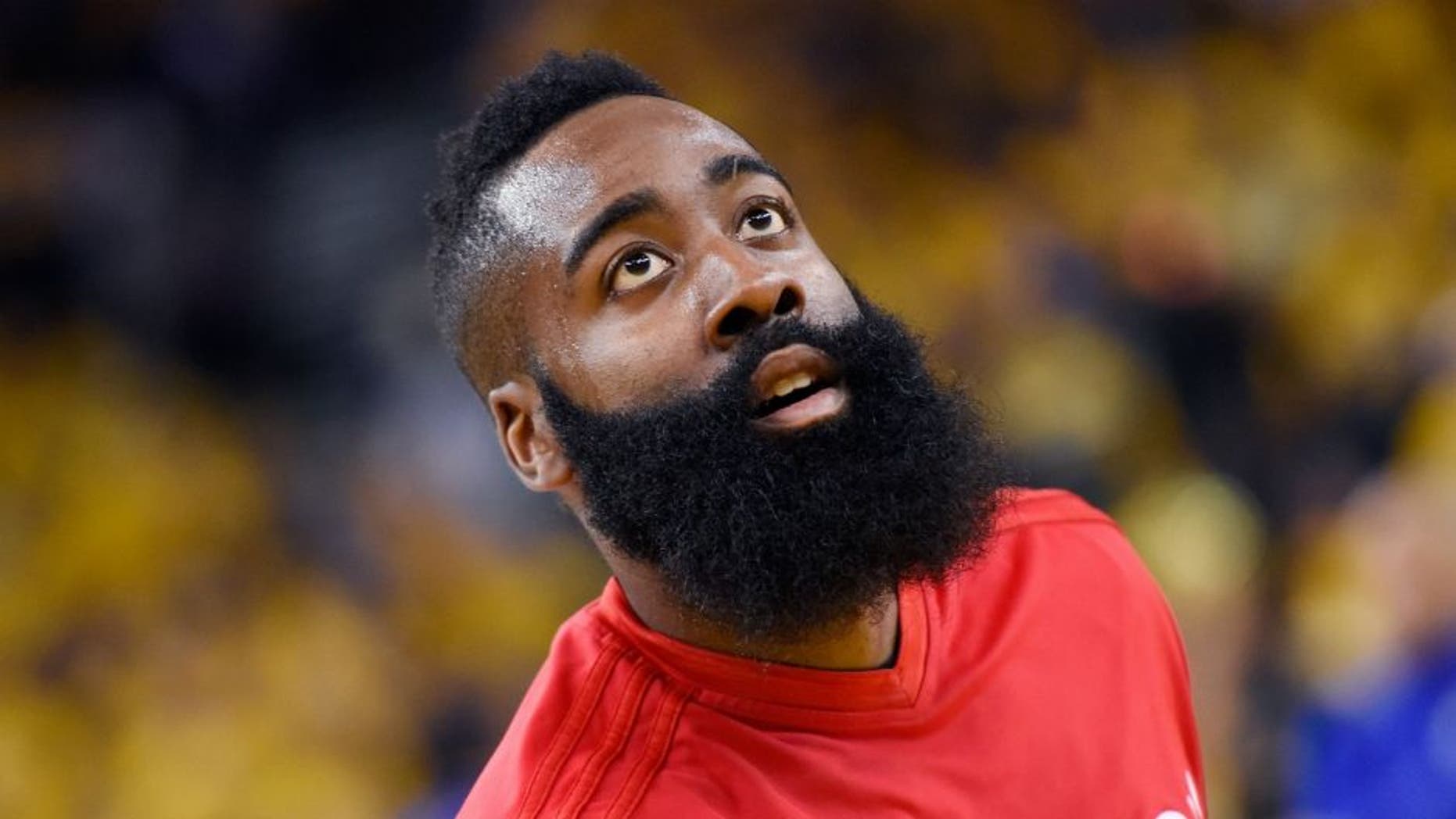 > at ORACLE Arena on April 16, 2016 in Oakland, California.