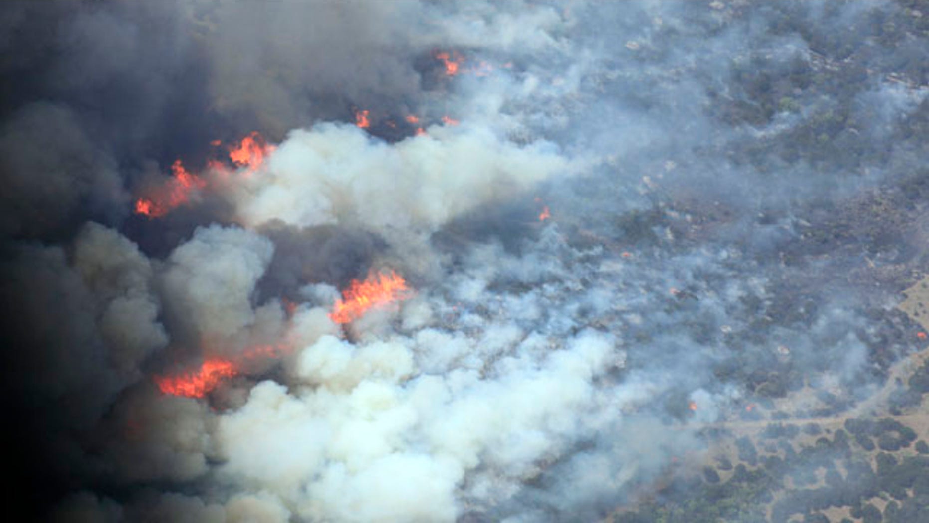April 19: New wildfires keep starting up near Possum Kingdom Lake where homes have been destroyed in the recreational area about 70 miles west of Fort Worth, Texas.