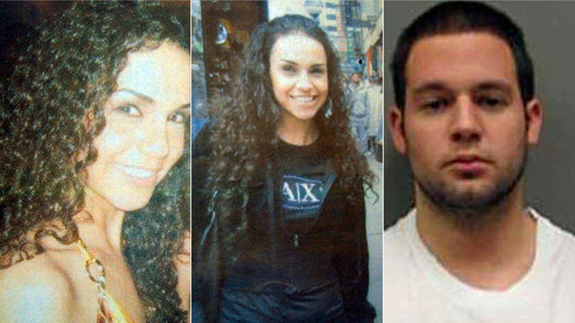 Laura Garza, left and center, was last seen leaving a Manhattan nightclub in 2008 with registered sex offender Michael Mele, right (MyFoxNY.com).