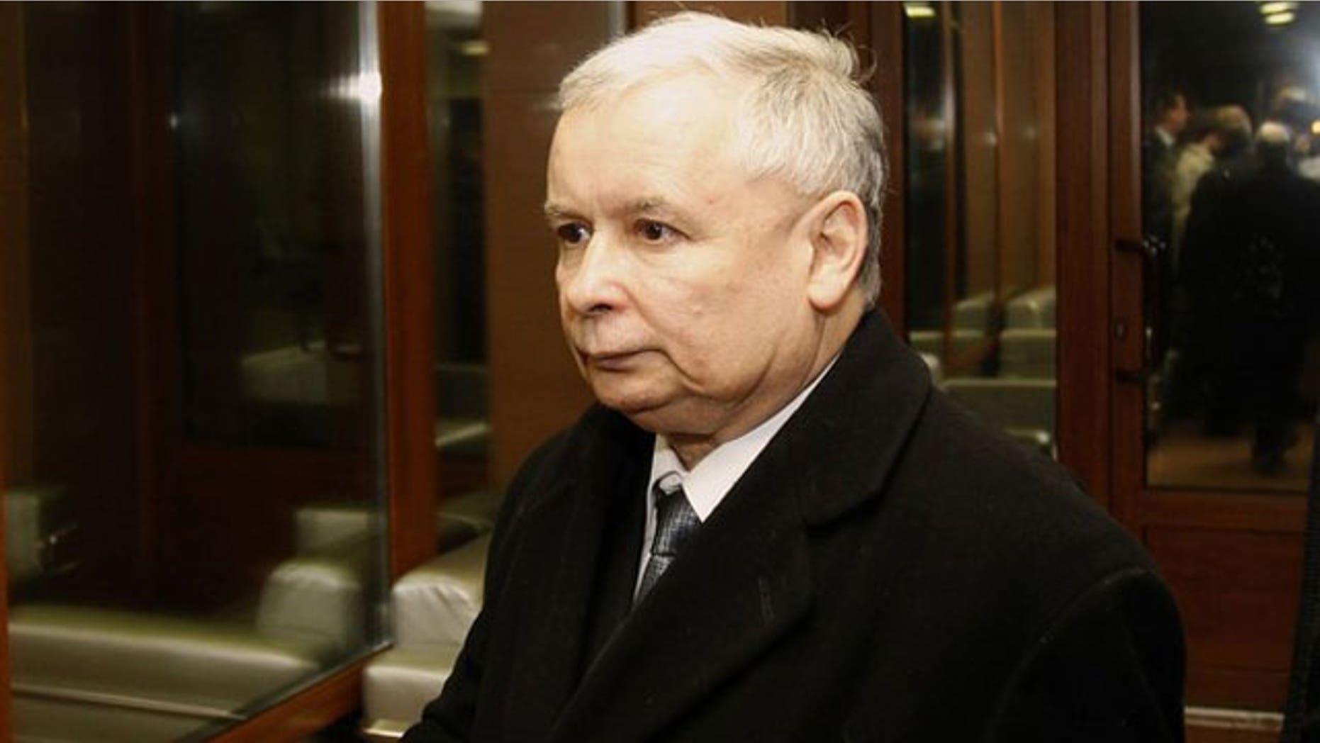 Jaroslaw Kaczynski, twin brother of Polish President Lech Kaczynski, is seen at Smolensk airport April 10, 2010 (Reuters).