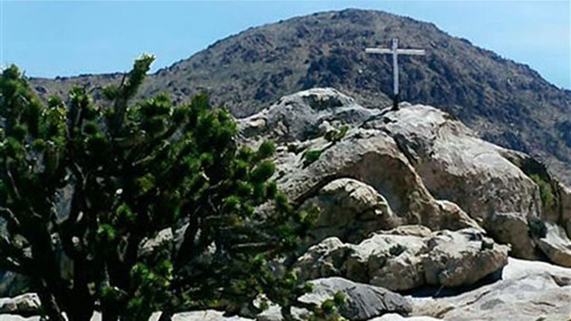 The Mojave Desert War Memorial in California