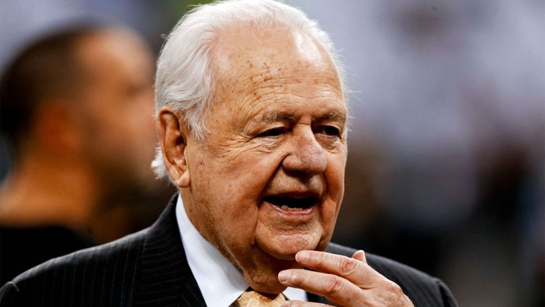 Dec 8, 2013; New Orleans, LA, USA; New Orleans Saints owner Tom Benson prior to a game against the Carolina Panthers at Mercedes-Benz Superdome. Mandatory Credit: Derick E. Hingle-USA TODAY Sports