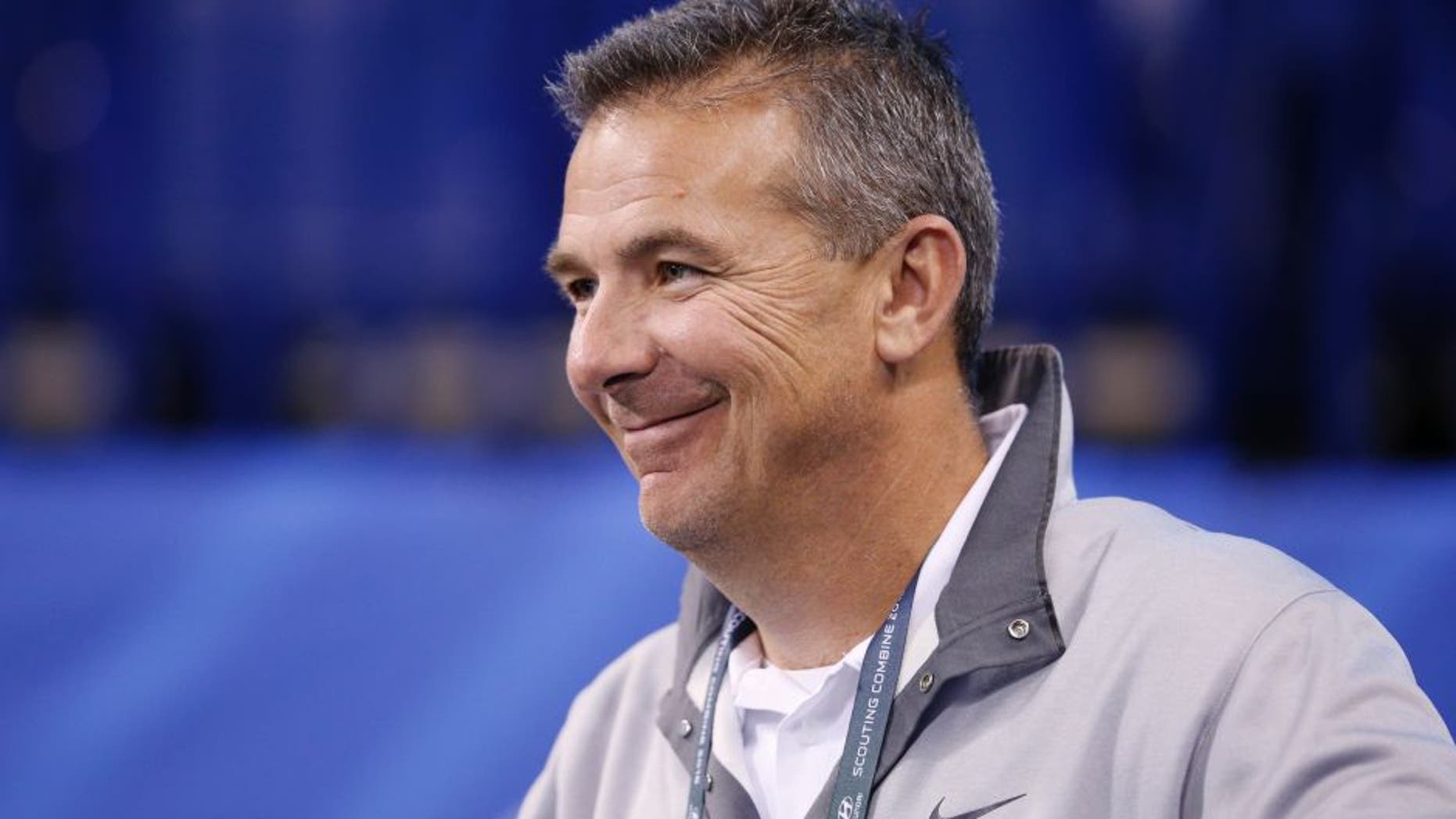 INDIANAPOLIS, IN - FEBRUARY 27: Ohio State football coach Urban Meyer attends the 2016 NFL Scouting Combine at Lucas Oil Stadium on February 27, 2016 in Indianapolis, Indiana. (Photo by Joe Robbins/Getty Images)