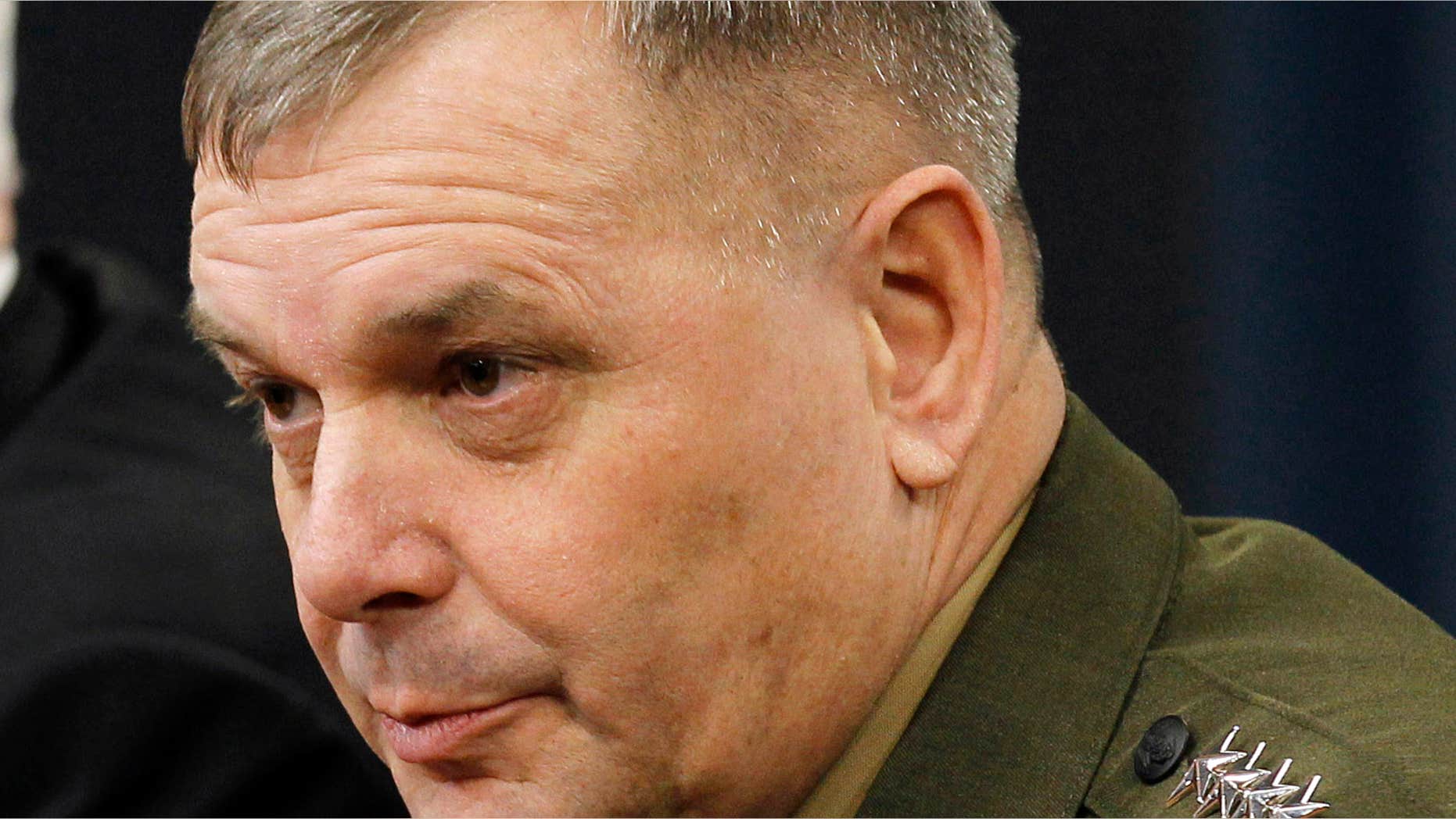 April 21, 2011: Gen. James Cartwright takes part in a news conference at the Pentagon.