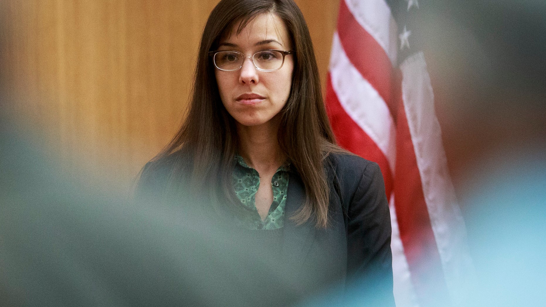 FILE - In this Wednesday, Feb. 6, 2013 file photo, defendant Jodi Arias prepares to take the witness stand during her murder trial in Judge Sherry Stephens' Superior Court in Phoenix. Arias, charged in the stabbing and shooting death of her lover, is set to resume testimony in her death penalty trial, Monday, Feb. 11, 2013. (AP Photo/The Arizona Republic, Charlie Leight, Pool, File)