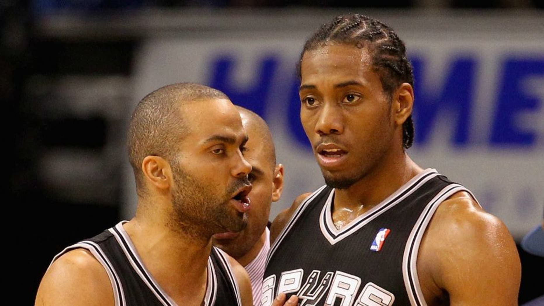 during Game Three of the Western Conference Finals of the 2014 NBA Playoffs at Chesapeake Energy Arena on May 25, 2014 in Oklahoma City, Oklahoma.