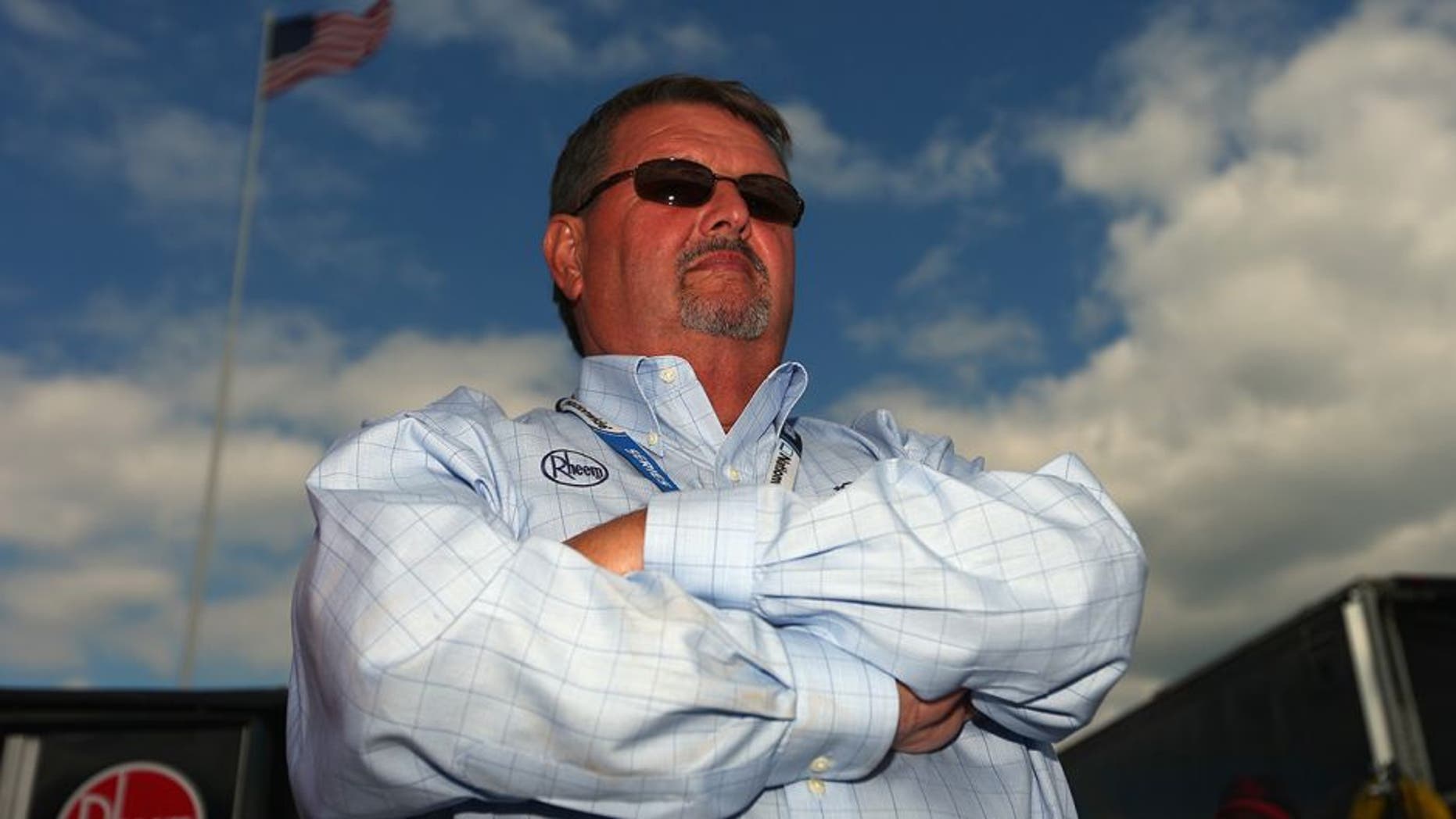 ROSSBURG, OH - JULY 24: NASCAR Camping World Truck Series team owner Steve Turner looks on during qualifying for the NASCAR Camping World Truck Series inaugural Mudsummer Classic at Eldora Speedway on July 24, 2013 in Rossburg, Ohio. (Photo by Tom Pennington/Getty Images)