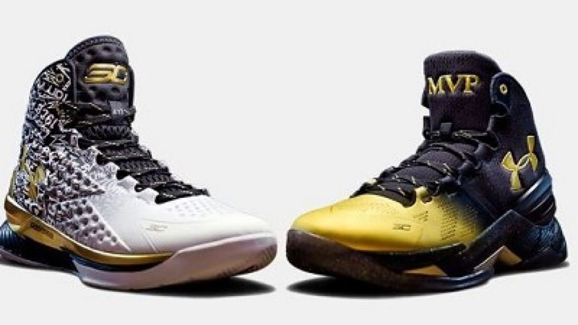 gold stephen curry shoes