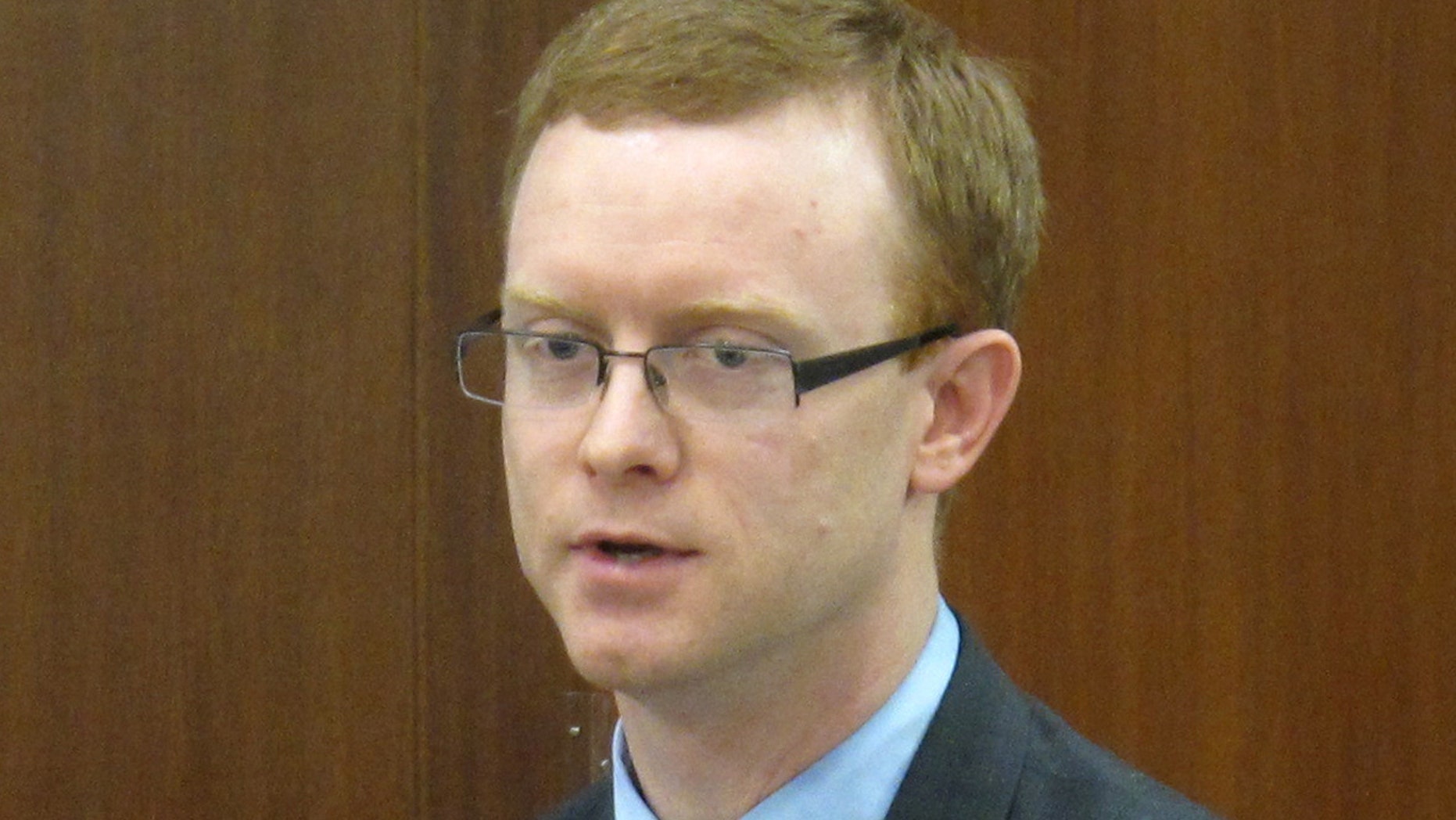Alaska state Rep. David Eastman speaks during a House floor session on Wednesday, May 10, 2017, in Juneau, Alaska, after a motion was made to censure him for comments he recently made about abortions that many considered to be offensive and hurtful.