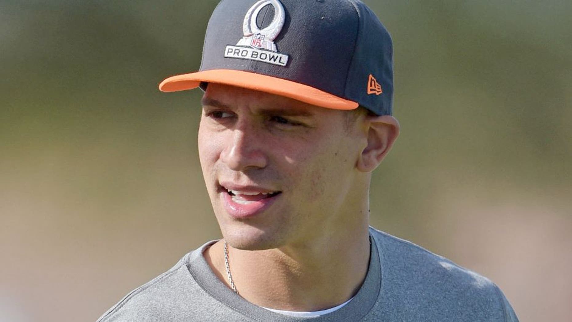 Jan 23, 2015; Scottsdale, AZ, USA; New Orleans Saints tight end Jimmy Graham (80) at Team Irvin practice at Scottsdale Community College in advance of the 2015 Pro Bowl. Mandatory Credit: Kirby Lee-USA TODAY Sports