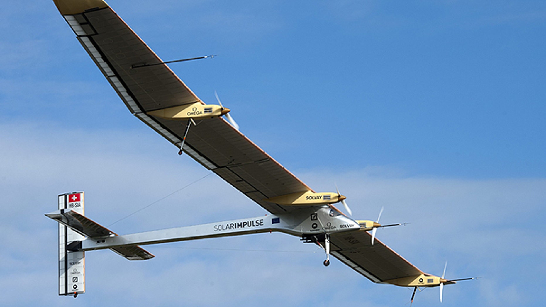 May 13: he experimental aircraft 'Solar Impulse' takes off for its first international flight to Brussels at the airbase in Payerne, Switzerland.