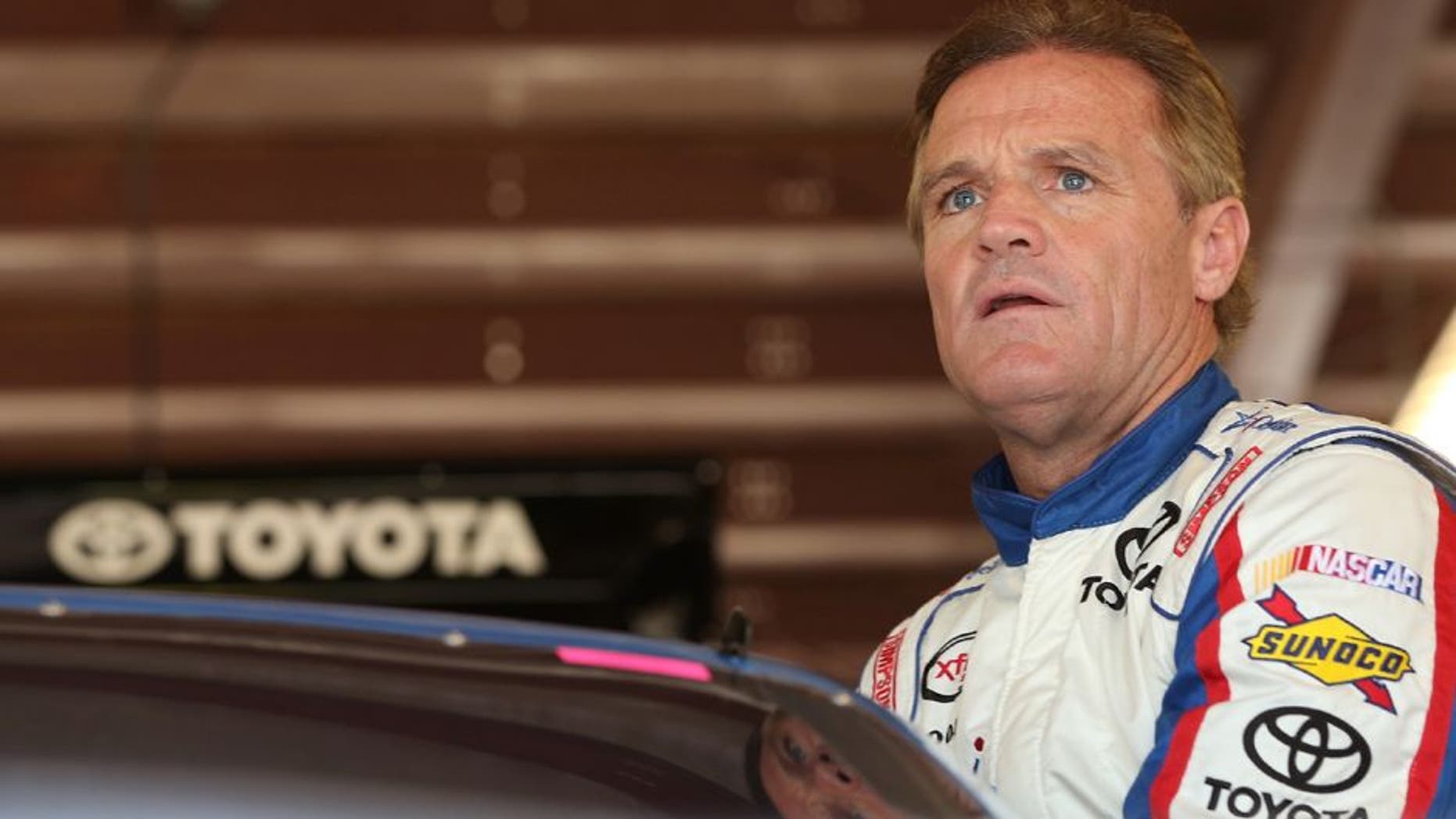 NEWTON, IA - JULY 31: Kenny Wallace, driver of the #20 US Cellular Toyota, during practice for the NASCAR XFINITY Series U.S. Cellular race at Iowa Speedway on July 31, 2015 in Newton, Iowa. (Photo by Brian Lawdermilk/NASCAR via Getty Images)
