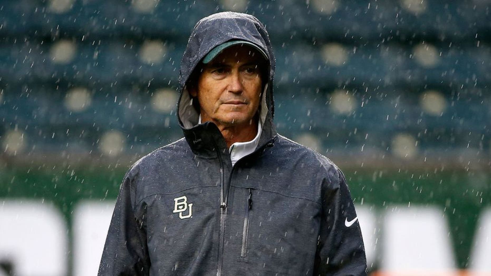 WACO, TX - OCTOBER 24: Baylor Bears head coach Art Briles watches his team before the Iowa State Cyclones take on the Baylor Bears at McLane Stadium on October 24, 2015 in Waco, Texas. (Photo by Ron Jenkins/Getty Images)