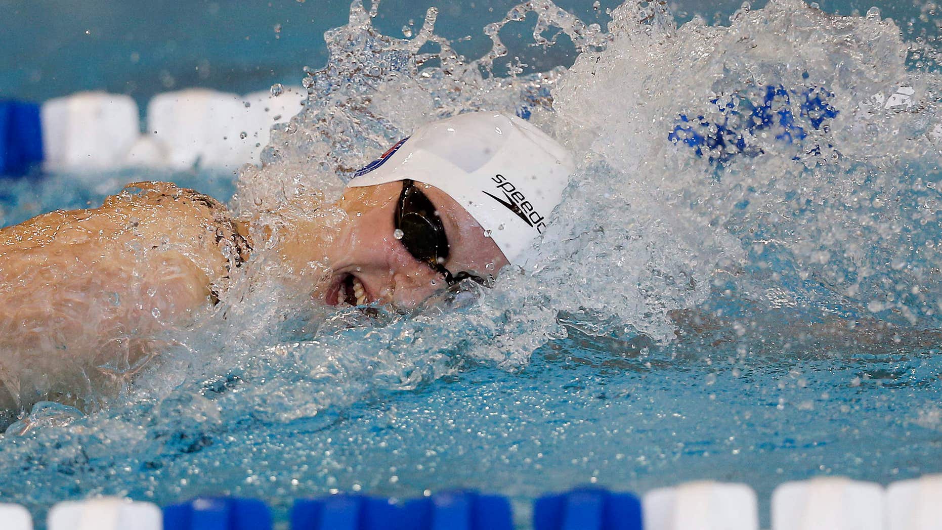 May 13, 2016: Katie Ledecky competes in the 200 meter freestyle finals at the Atlanta Classic Swim Meet at Georgia Tech in Atlanta.