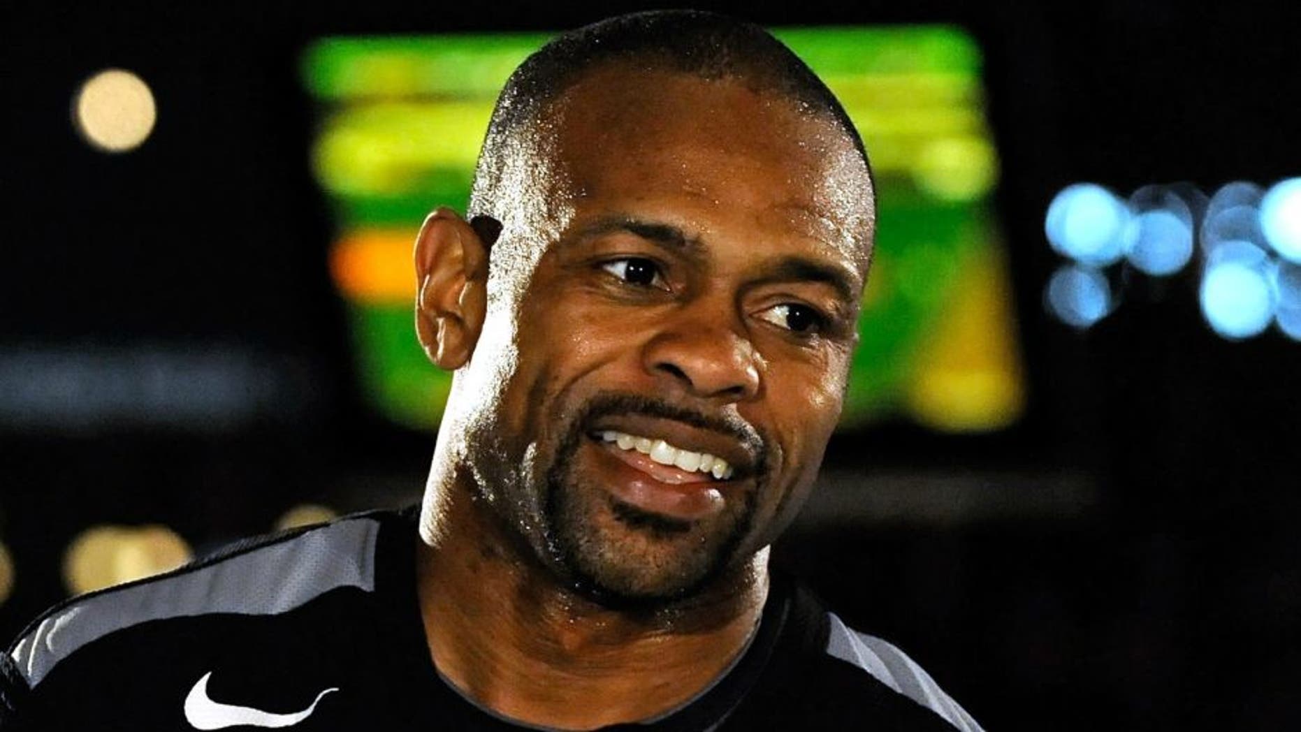 LAS VEGAS - MARCH 30: Boxer Roy Jones Jr. works out at the Mandalay Bay Resort & Casino March 30, 2010 in Las Vegas, Nevada. Jones will face Bernard Hopkins in a light heavyweight bout on April 3 in Las Vegas. (Photo by Ethan Miller/Getty Images)