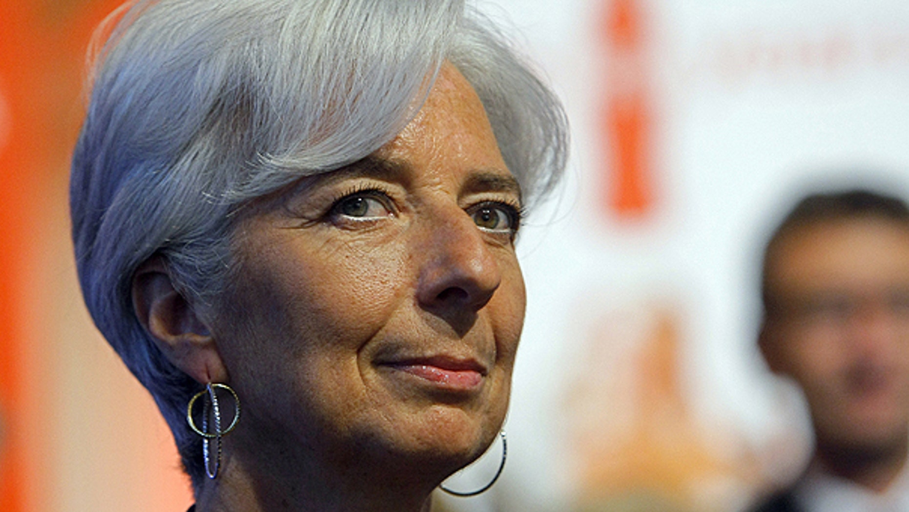May 24: France's Finance and Economy Minister Christine Lagarde is seen during the ringing of the opening bell at the Paris Euronext opening day.