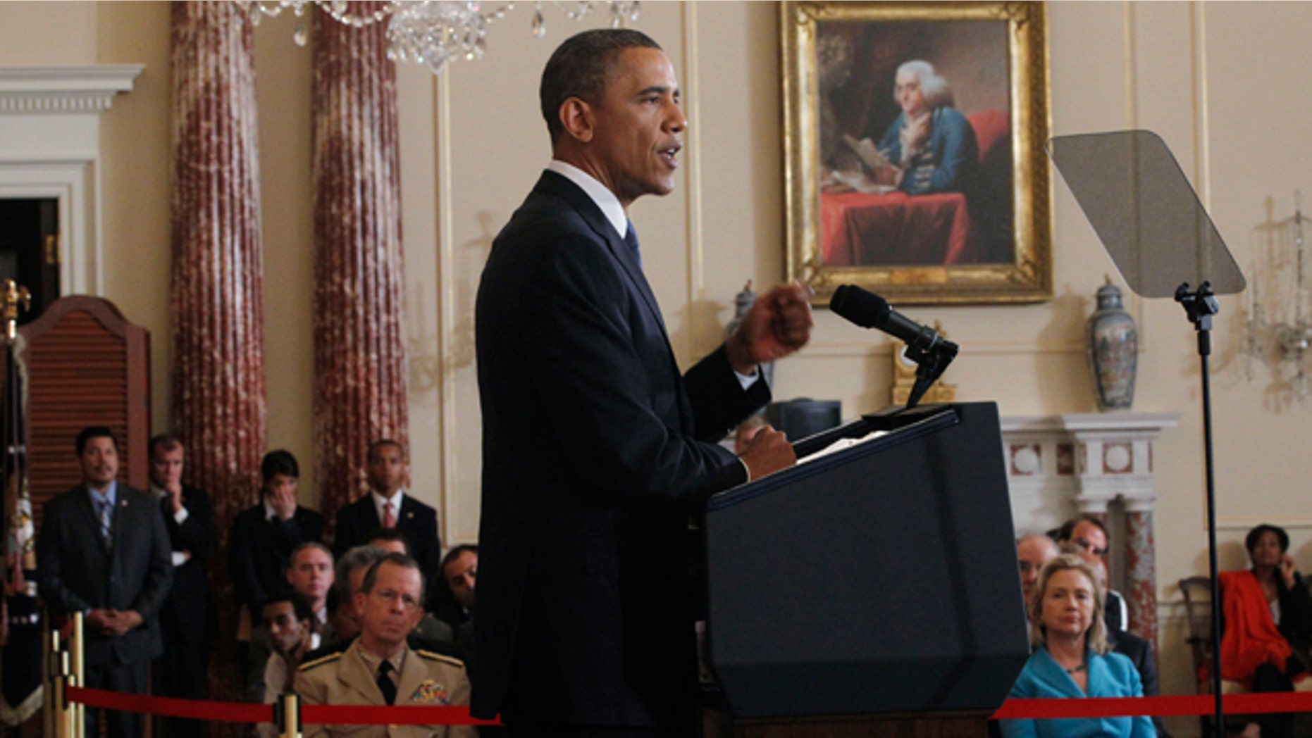 May 19: President Barack Obama delivers his Middle East speech at the State Department in Washington.