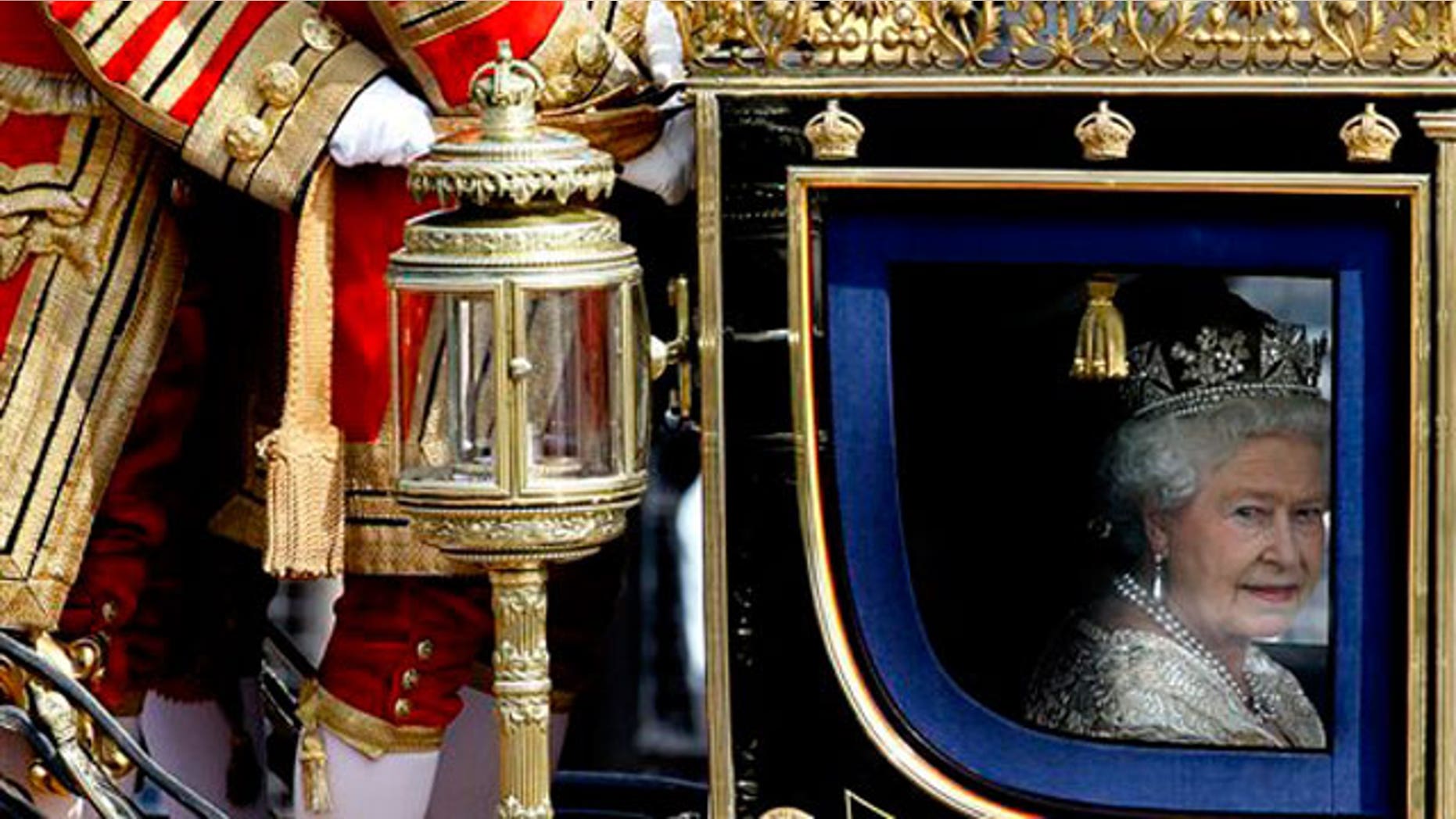 May 25: Britain's Queen Elizabeth II travels in a carriage to the Houses of Parliament in London for the State Opening of parliament