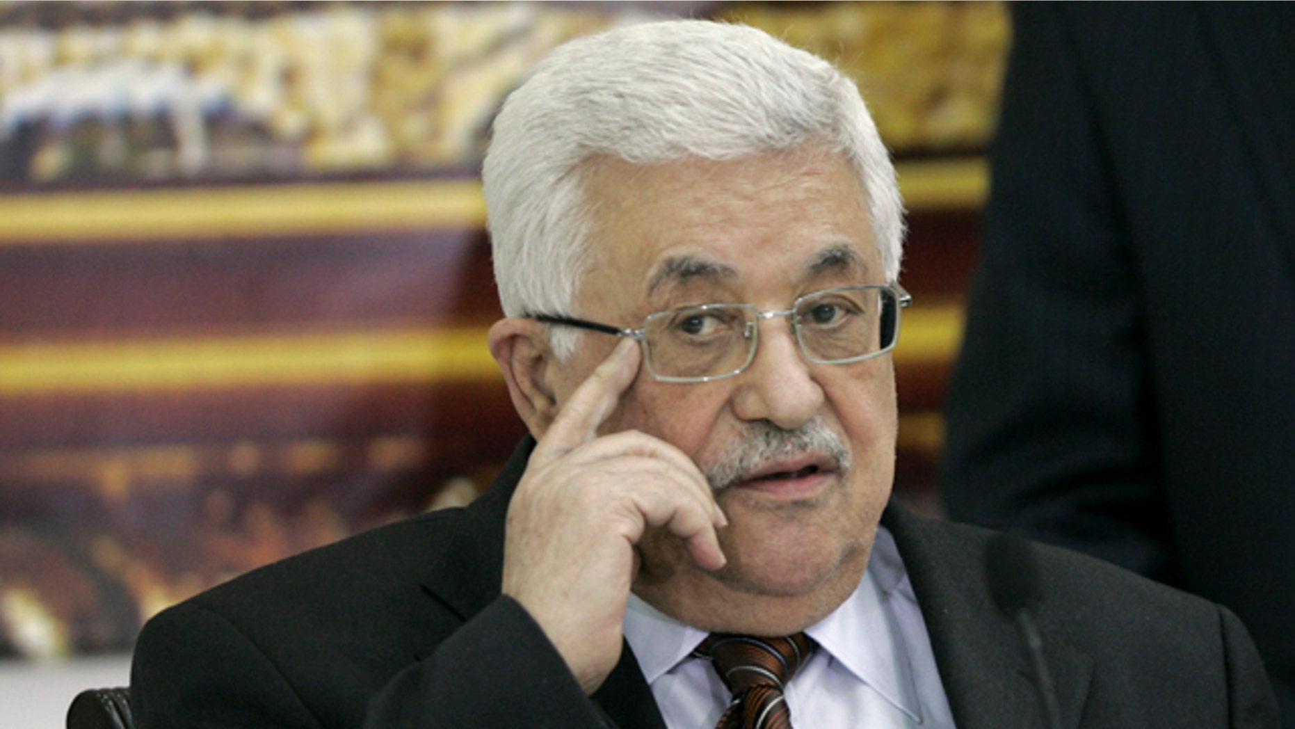 May 25: Palestinian President Mahmoud Abbas attends a meeting of the Palestinian leadership in the West Bank city of Ramallah.