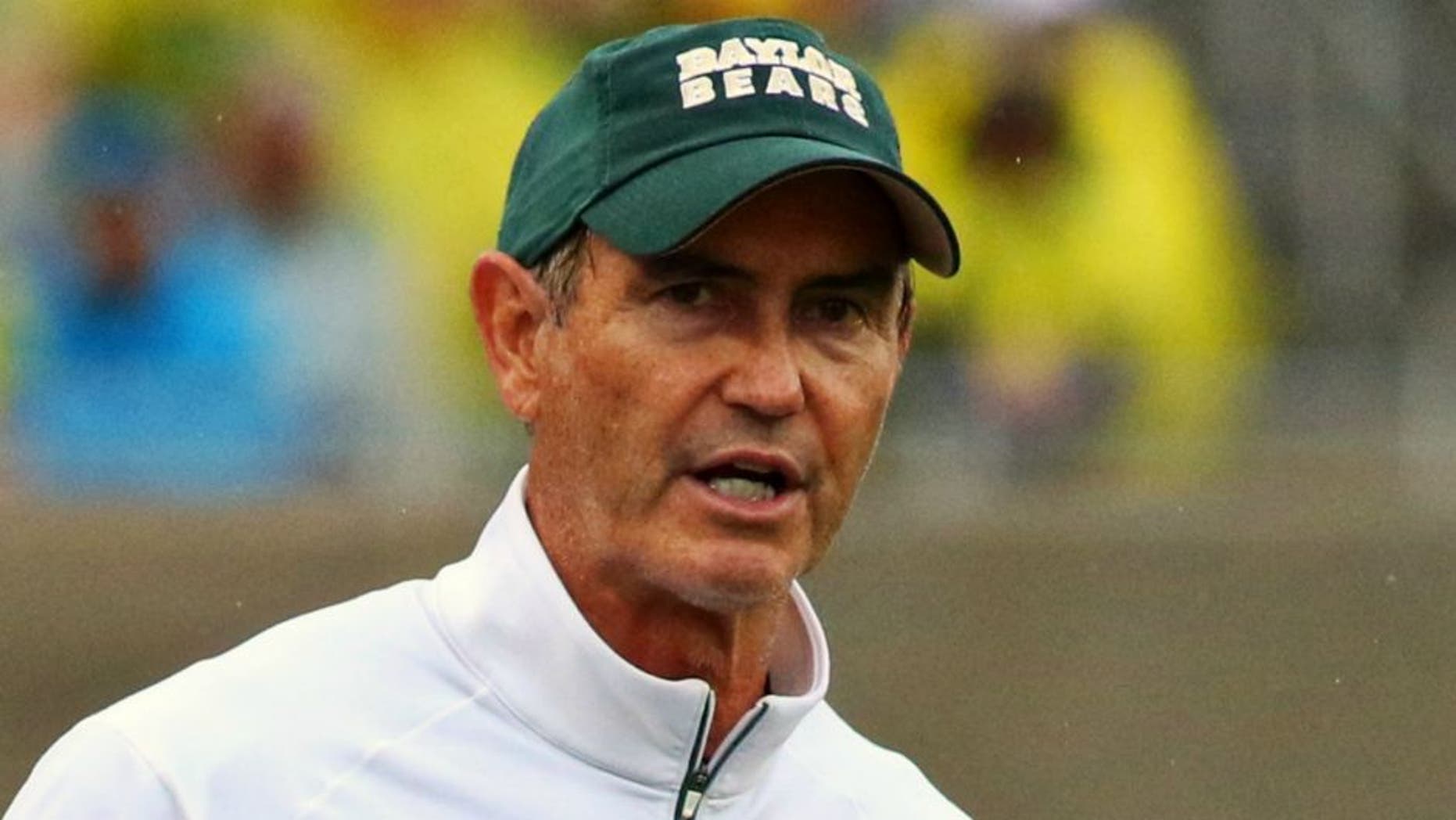 Oct 24, 2015; Waco, TX, USA; Baylor Bears head coach Art Briles against the Iowa State Cyclones during the second half at McLane Stadium. Baylor won 45-27. Mandatory Credit: Ray Carlin-USA TODAY Sports